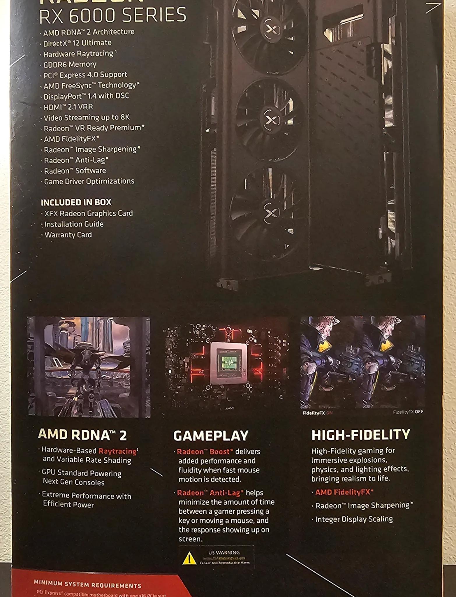UNOPENED, still sealed XFX SWFT 319 AMD RadeonRX6800