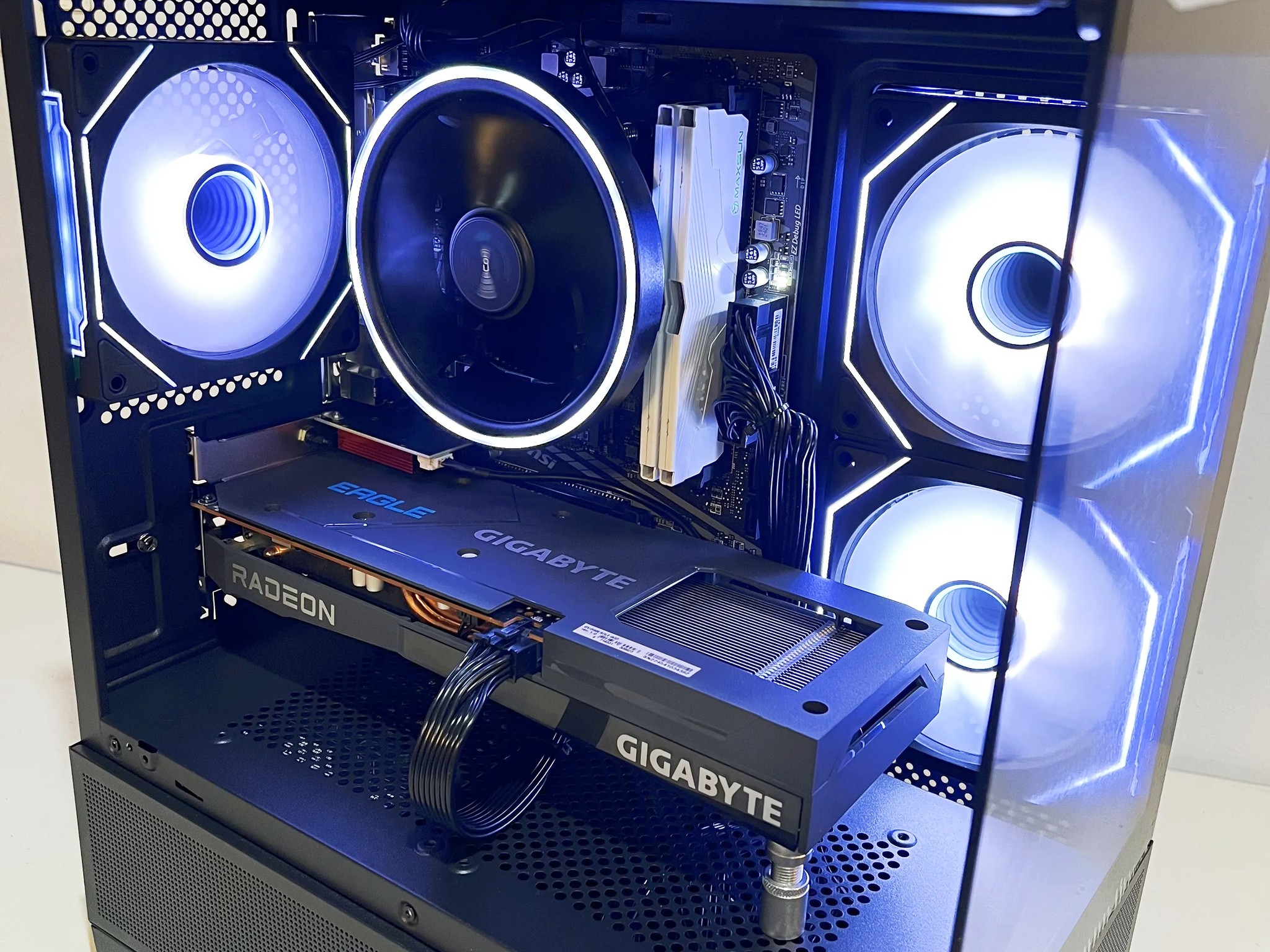 🔥SALE🔥 R5-5600|RX 6600|32GB RAM|1TB M.2||WIFI|ARGB Fans| -DepxTech Pre-Built PC