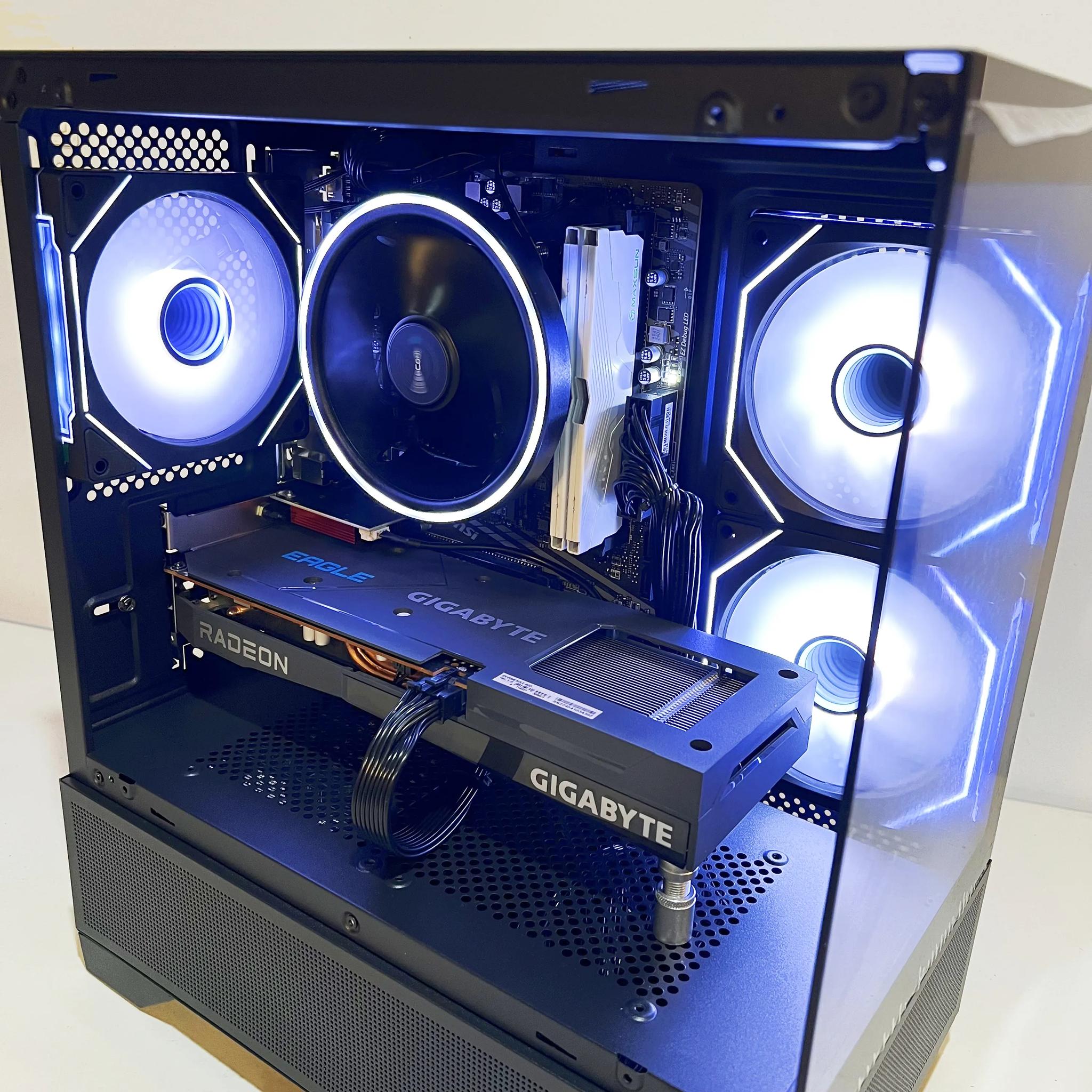 🔥SALE🔥 R5-5600|RX 6600|32GB RAM|1TB M.2||WIFI|ARGB Fans| -DepxTech Pre-Built PC