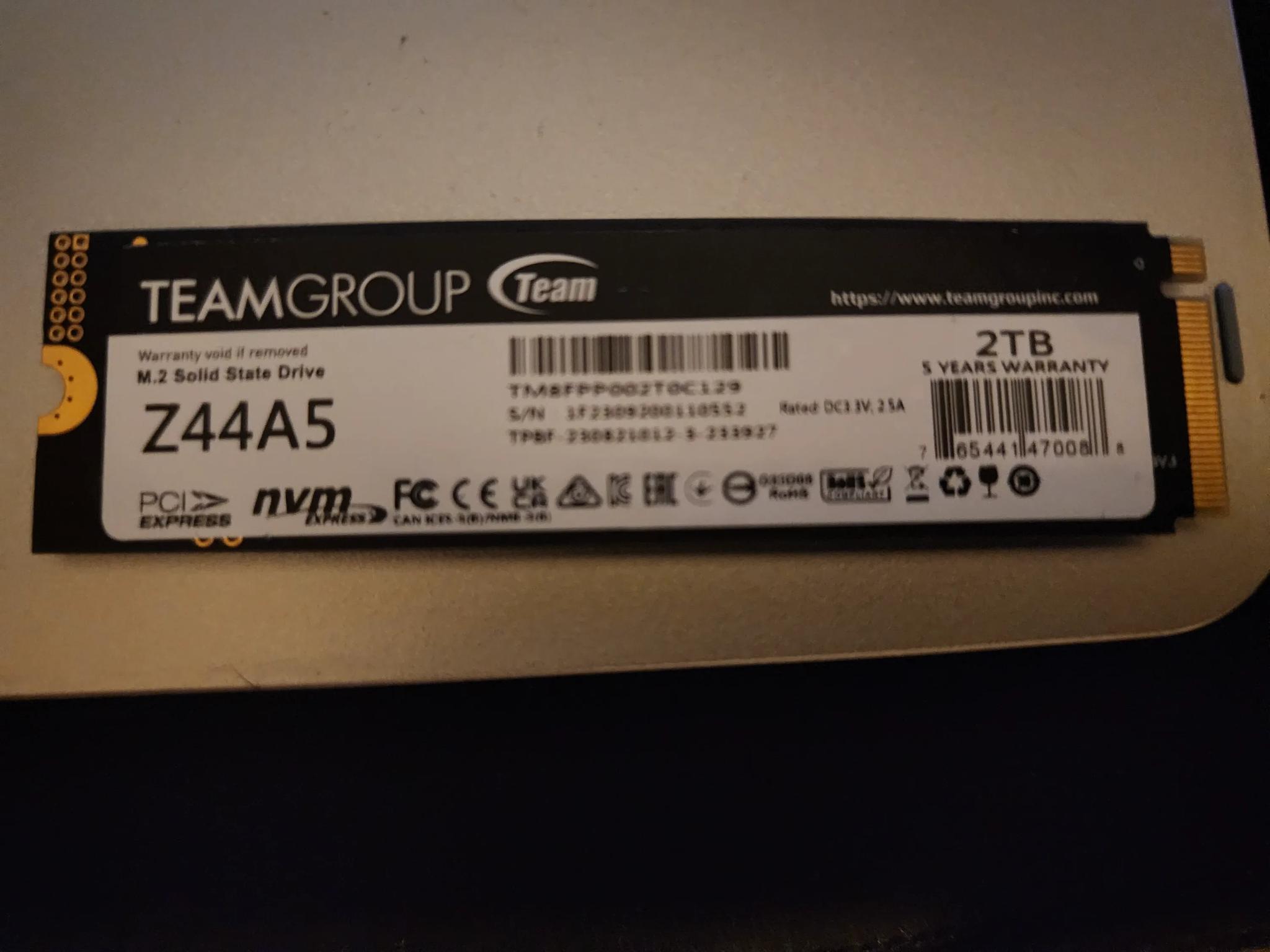 Teamgroup Z44A5 2tb M.2
