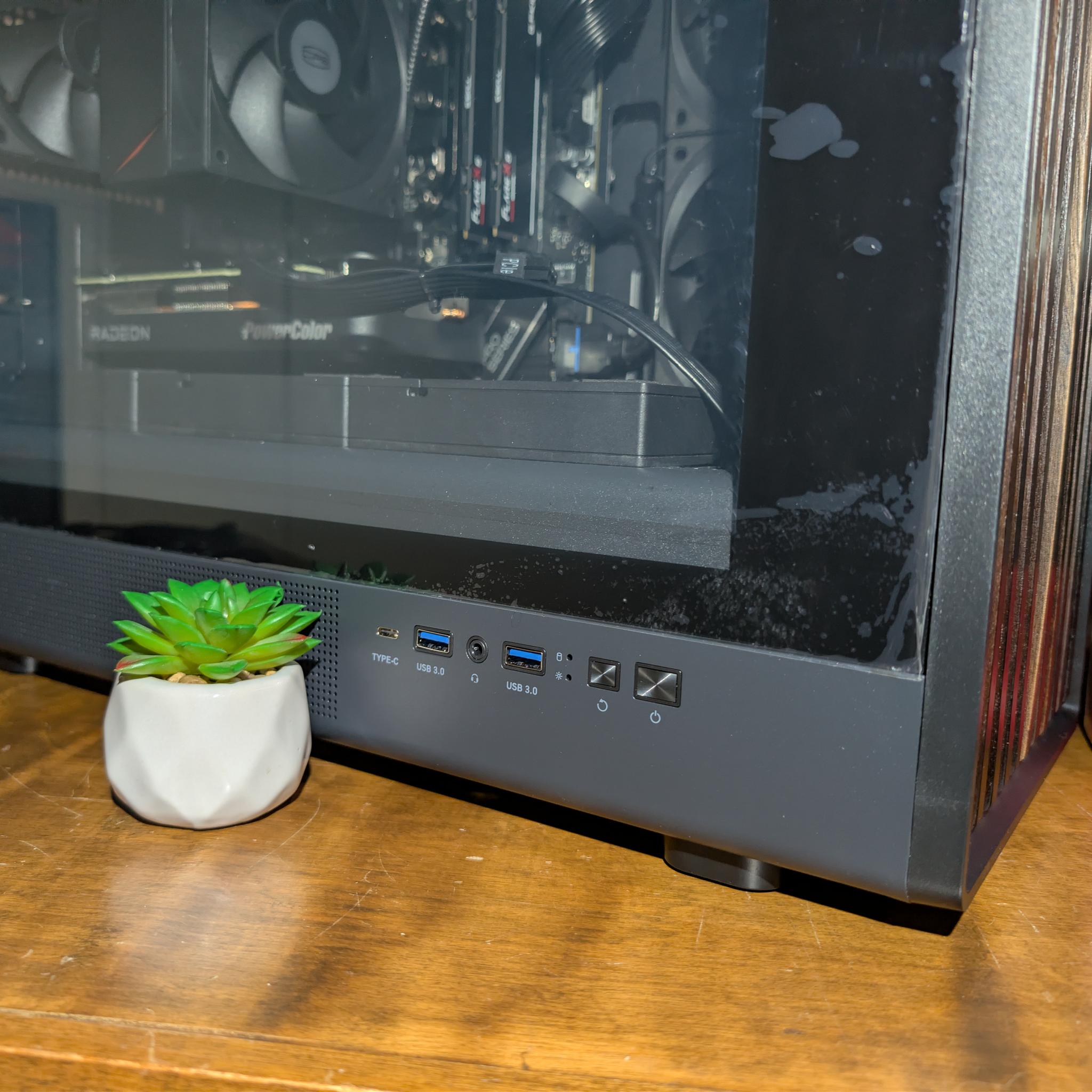 Next-Gen Wood Inspired Gaming PC | Ryzen 5 7600X | 32GB DDR5 6000 | RX 9060 XT 16GB | 1440p Ultra
