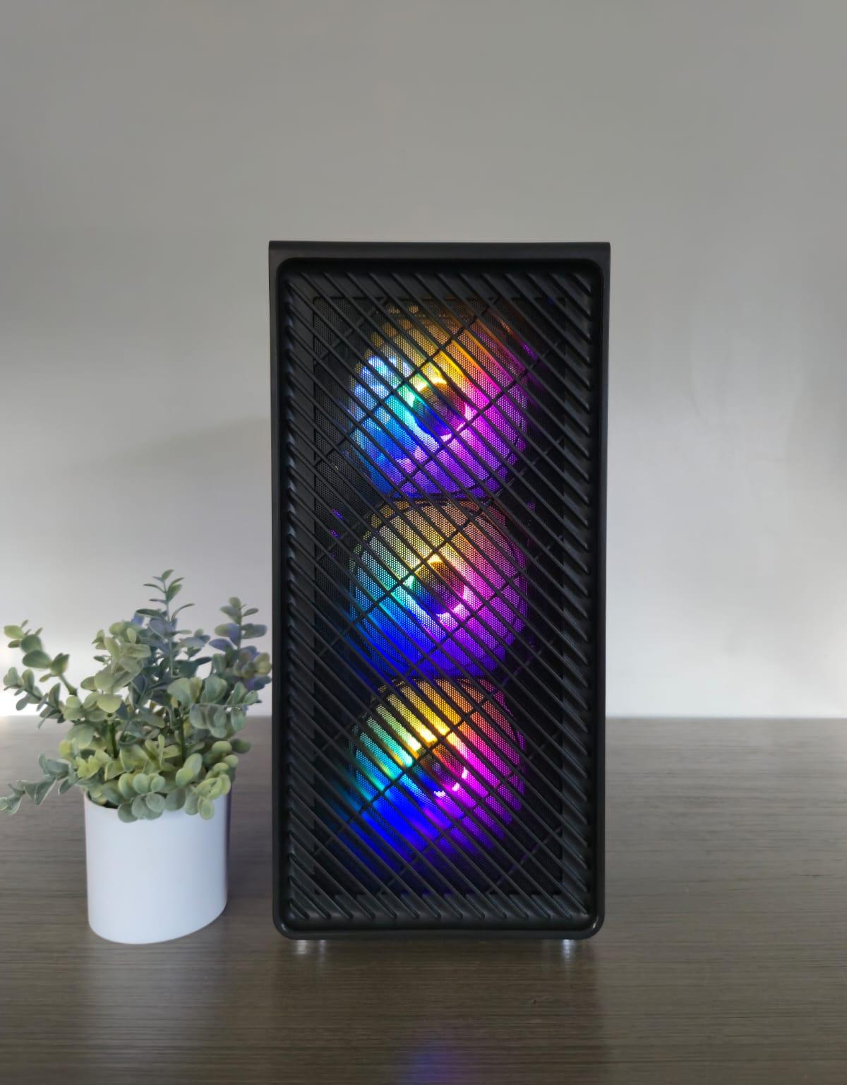 Black gaming pc, 5060 ti 8gb, 16gb ddr4, ryzen 5 5500