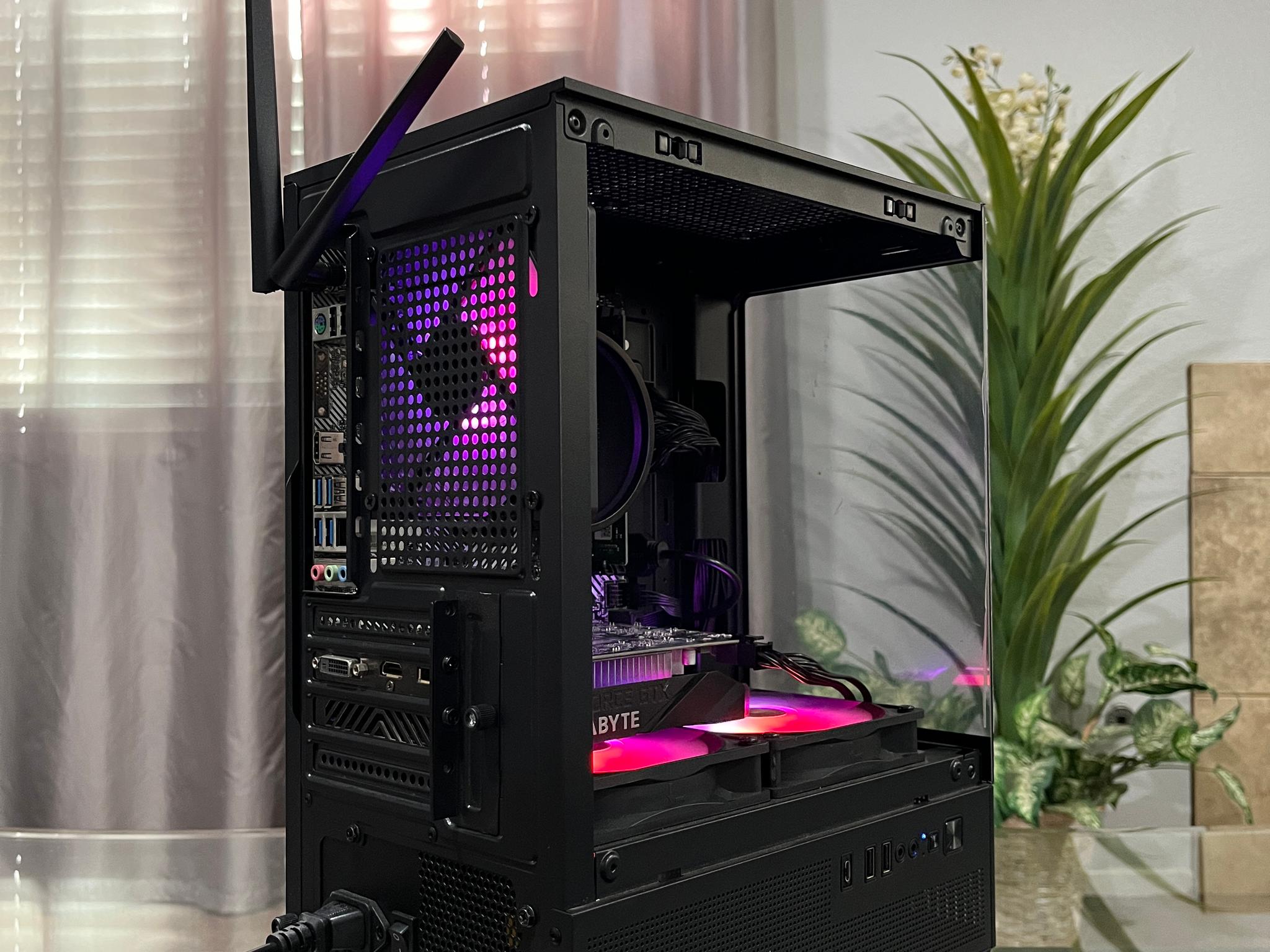 GTX 1650 4GB, Ryzen 5 2600, 8GB RAM | Black RGB Gaming Computer/Pc