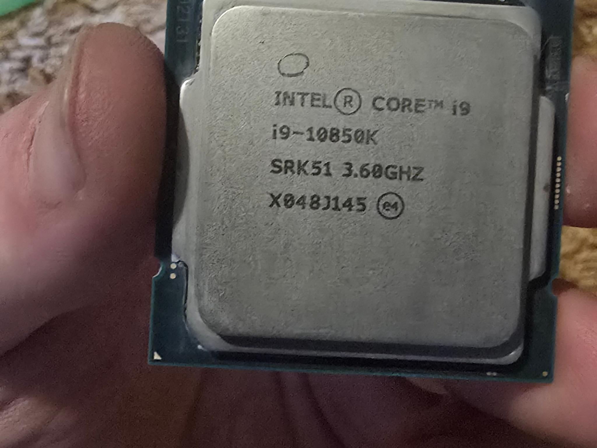 Cpu used like new i9 10850k