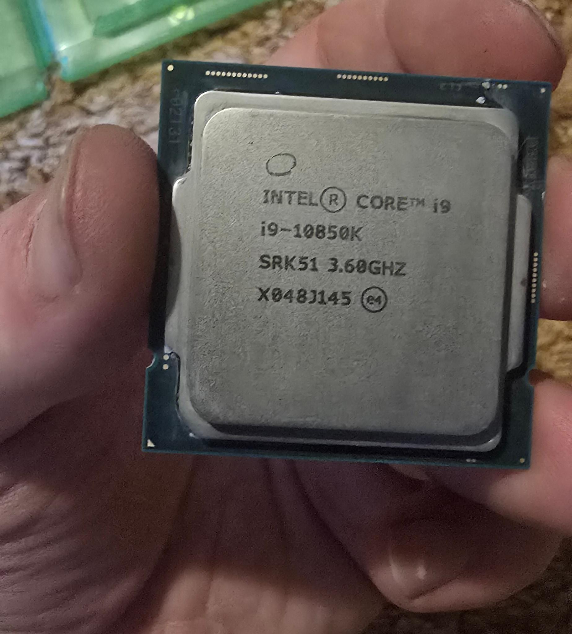 Cpu used like new i9 10850k