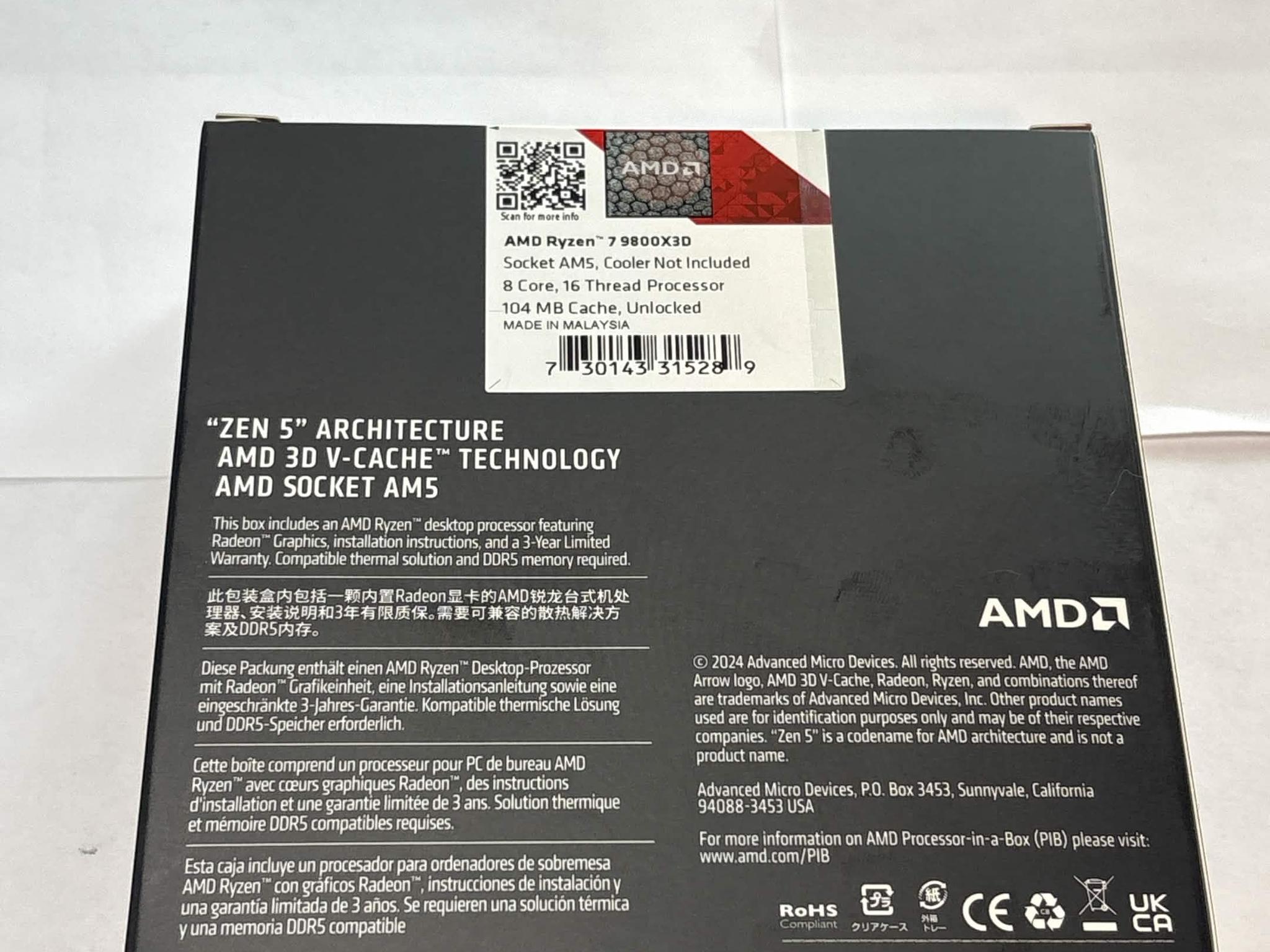 AMD Ryzen 7 9800X3D