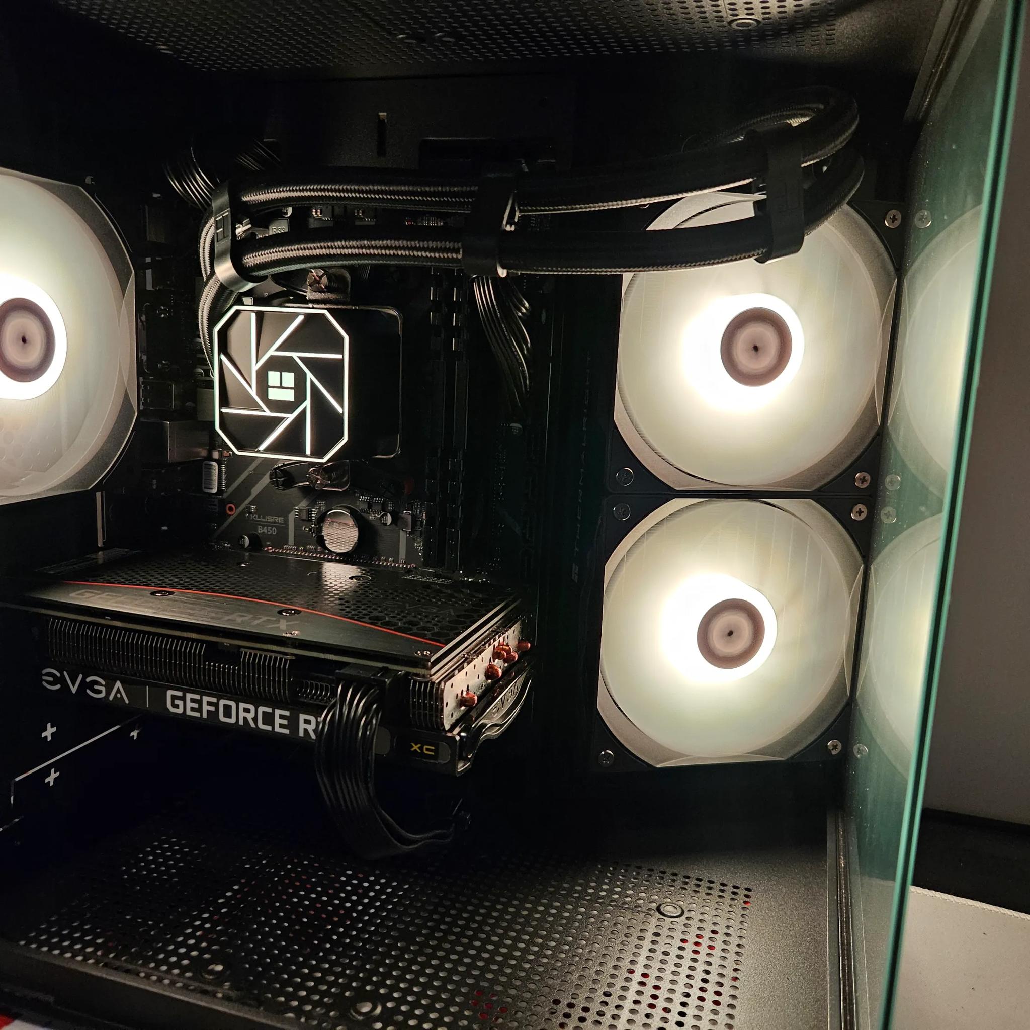 Liquid cooled Dark Side RIG Ryzen 5 / 16GB DDR4 / 1TB SSD / RTX 3060 TI