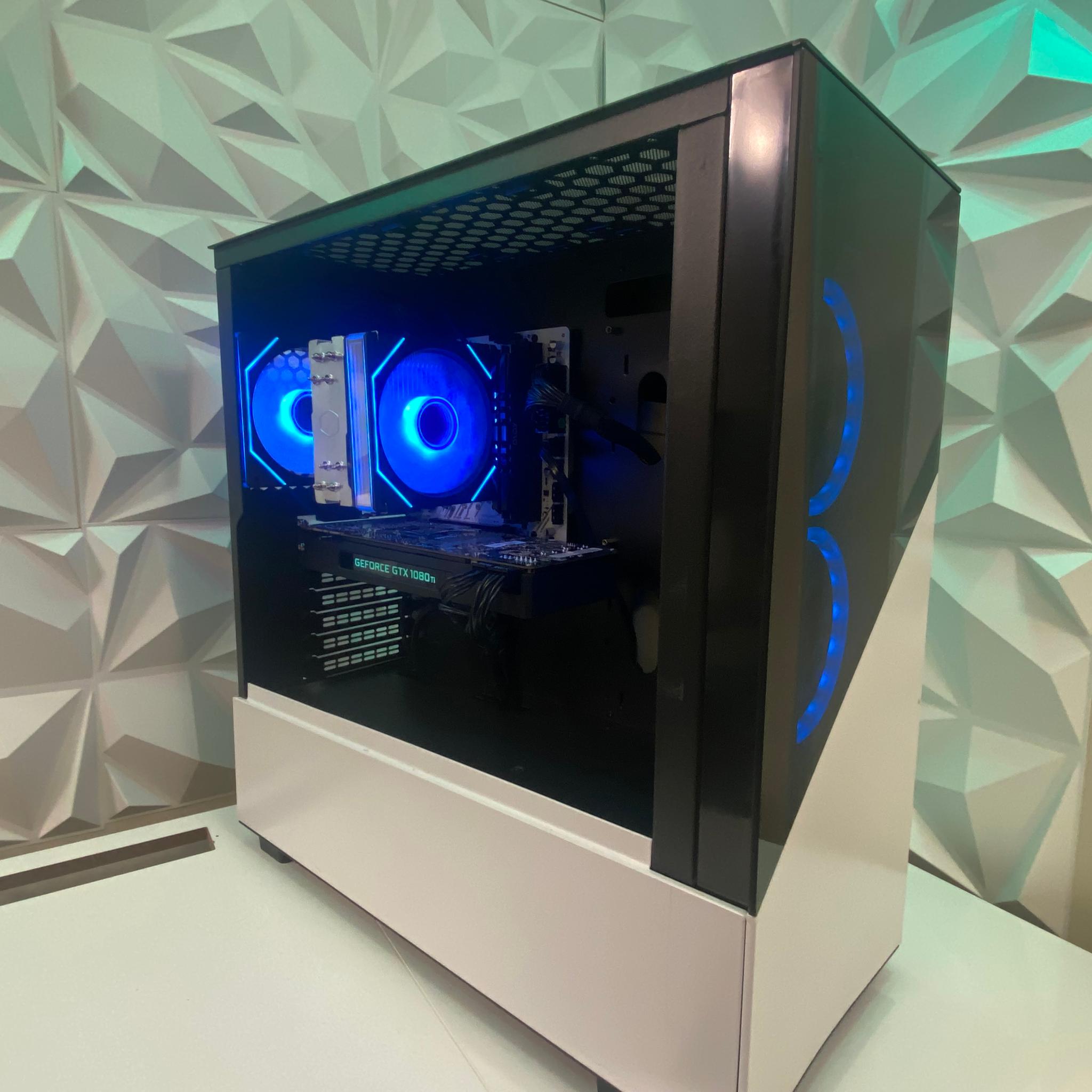 🎅🎅 White Elite Build – Ryzen 5 3600 + GTX 1080 Ti 11GB | 1080p/1440p High FPS Ready