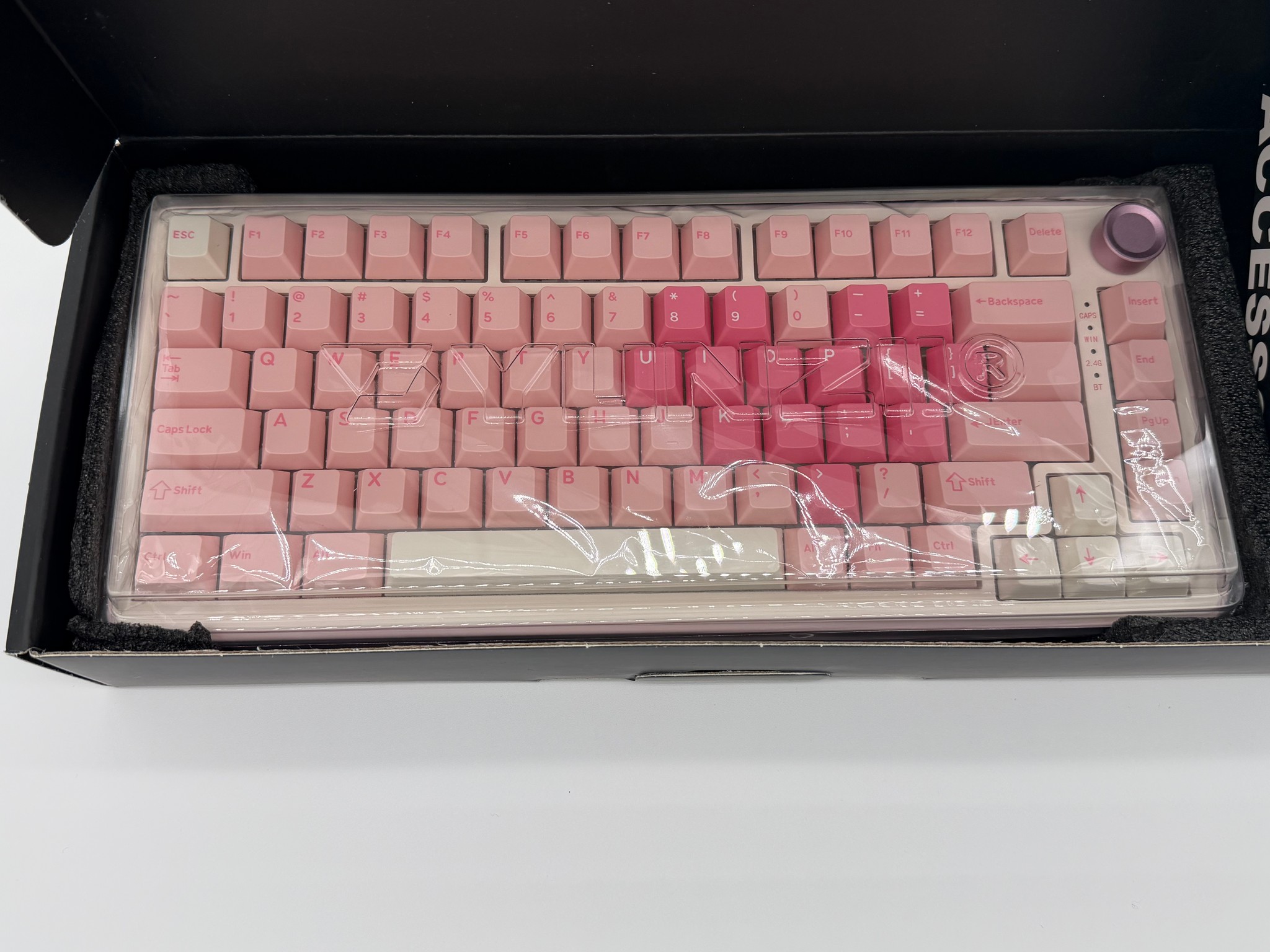 YUNZII B75 PRO Wireless Mechanical Keyboard,75% Layout with Knob,Hot Swap Gasket