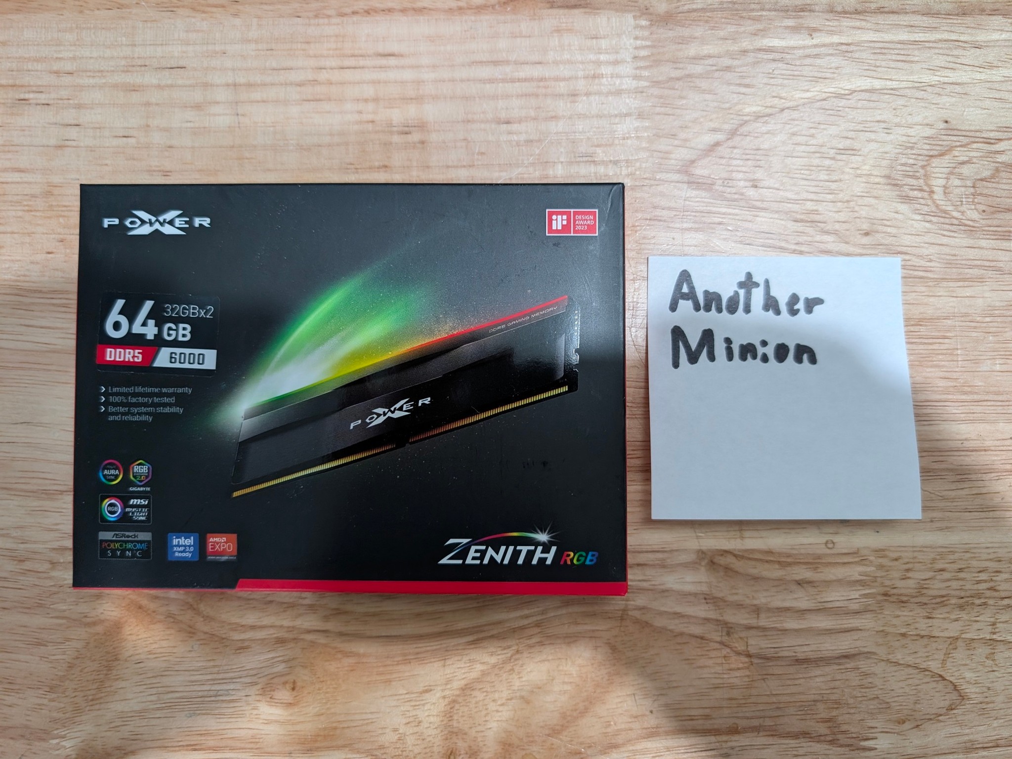 Silicon Power Zenith RGB DDR5 6000 64GB (2x32GB) CAS 30 Timing 30-38-38-96