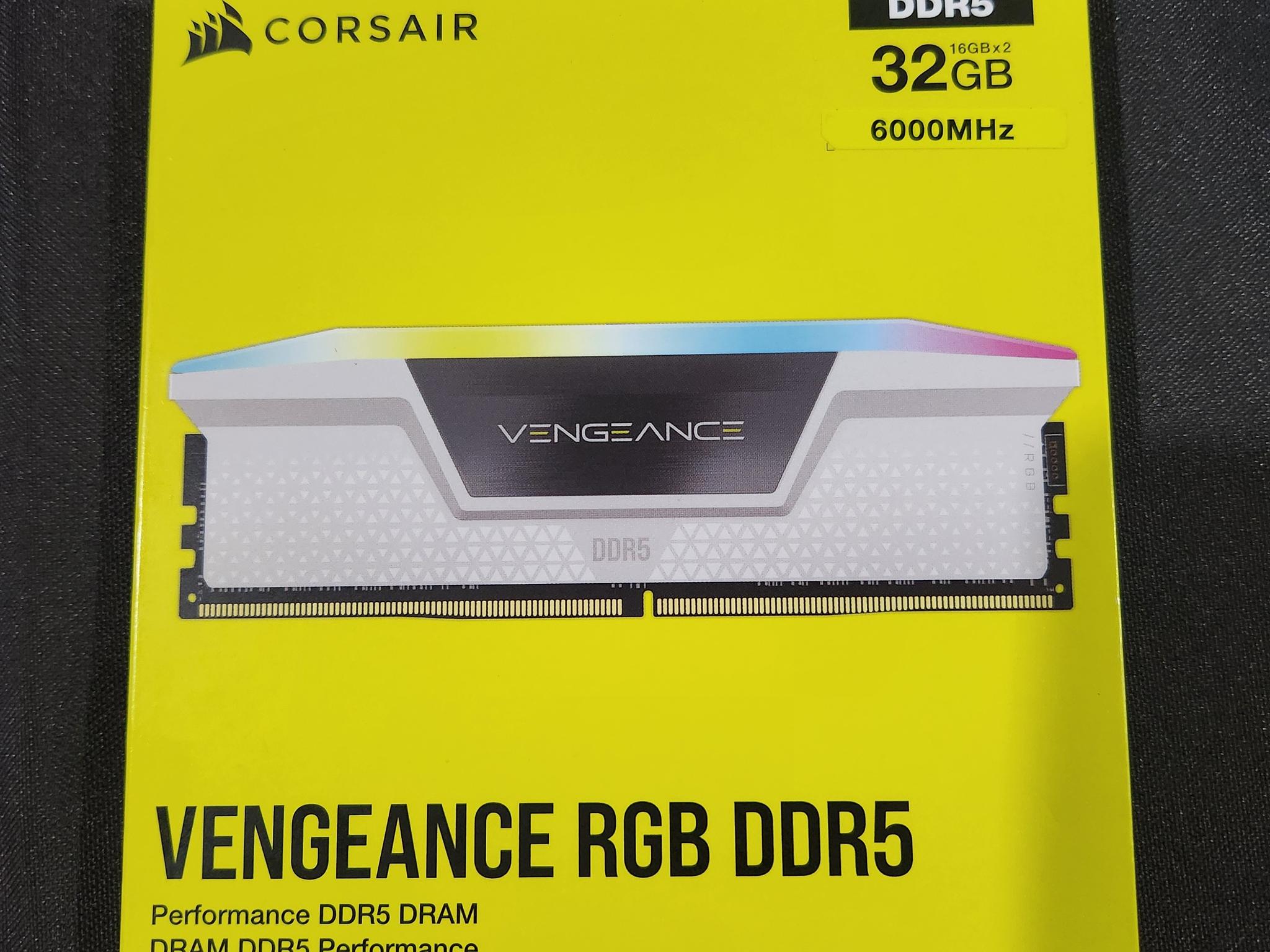 CORSAIR Vengeance RGB DDR5 RAM 32GB (2x16GB) Up to 6000MHz CL36