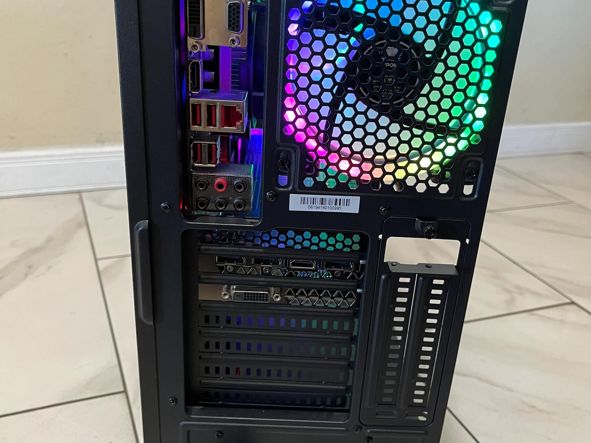 🟠🔥NVIDIA GTX 1080, Intel i5-9500T,16GB RAM, 1.2 TB Storage, High Performance Gaming PC w/ RGB Remote