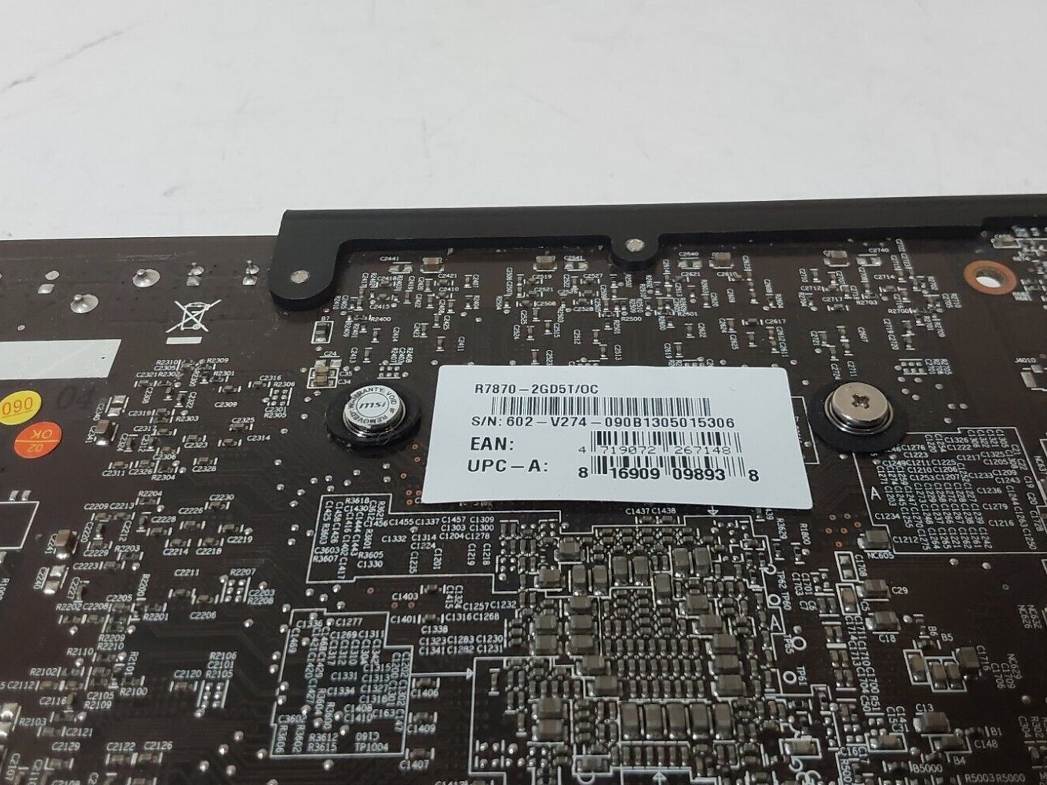 MSI R7870-2GD5T/OC GPU