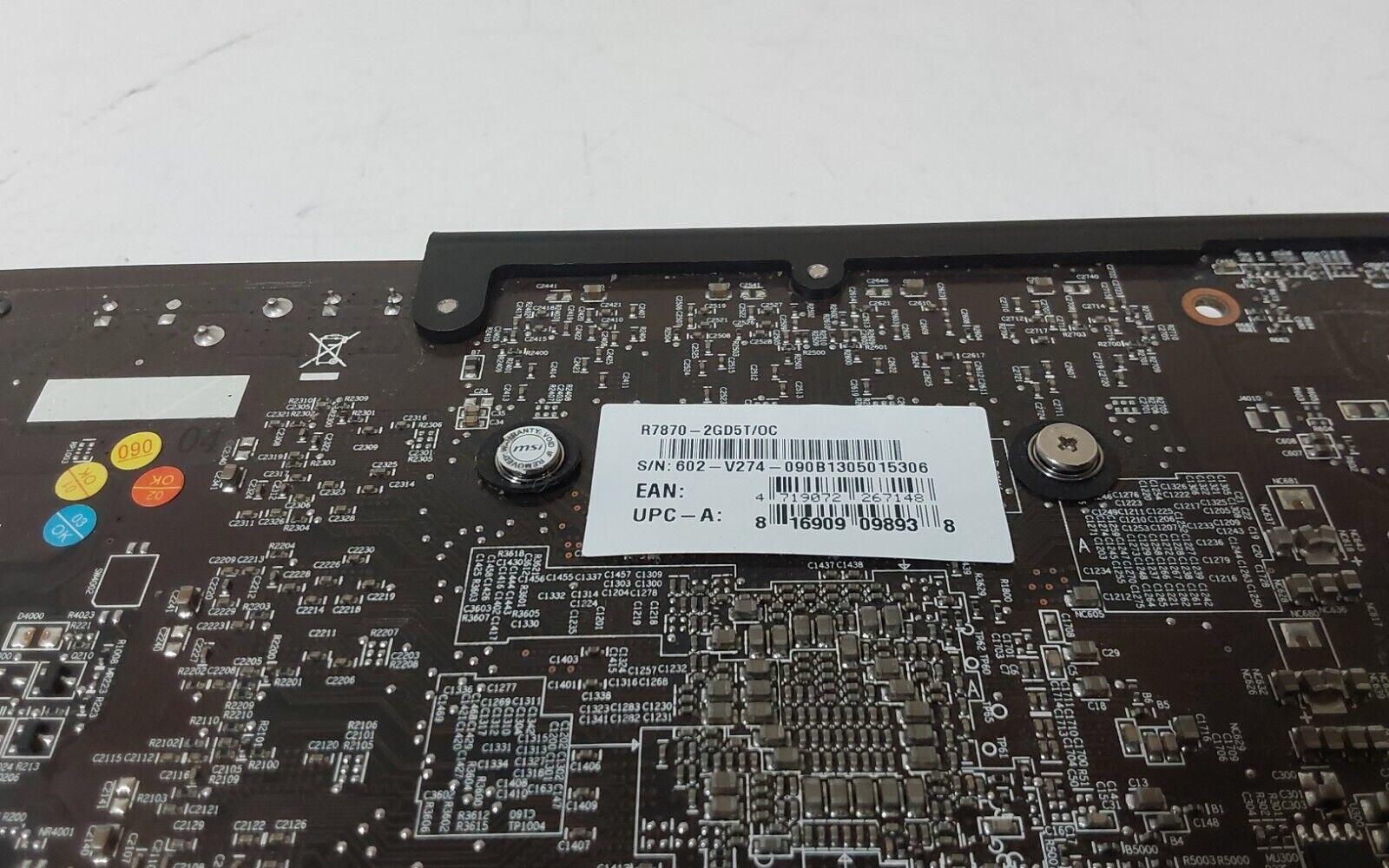 MSI R7870-2GD5T/OC GPU