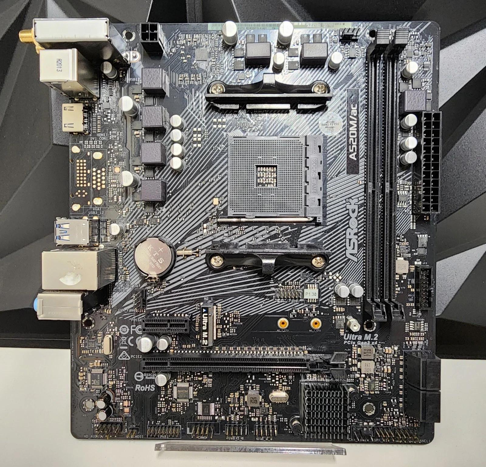 ASROCK A520M/AC WIFI DDR4 AM4 MATX MOTHERBOARD