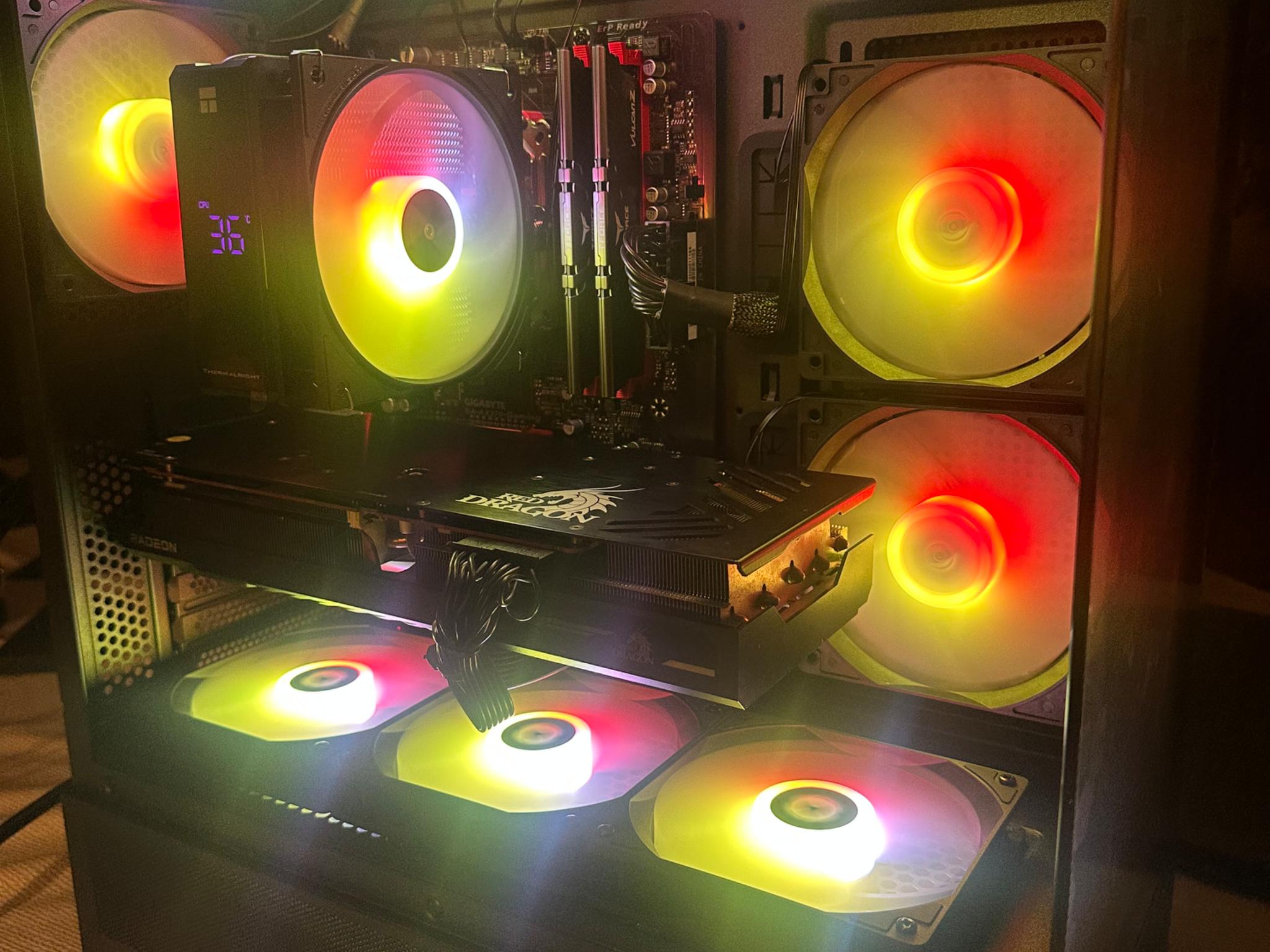 Custom Gaming PC | RX 6800 16gb (RTX 4070 Equivalent) | Ryzen 5 5600X | 32GB 3600MHz | 1TB SSD| ARGB