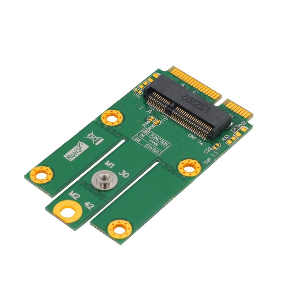 M.2 (NGFF Key E) to MPCIe (PCIe+USB) Adapter pcie Card m.2 pcie Adapter SSD MSata