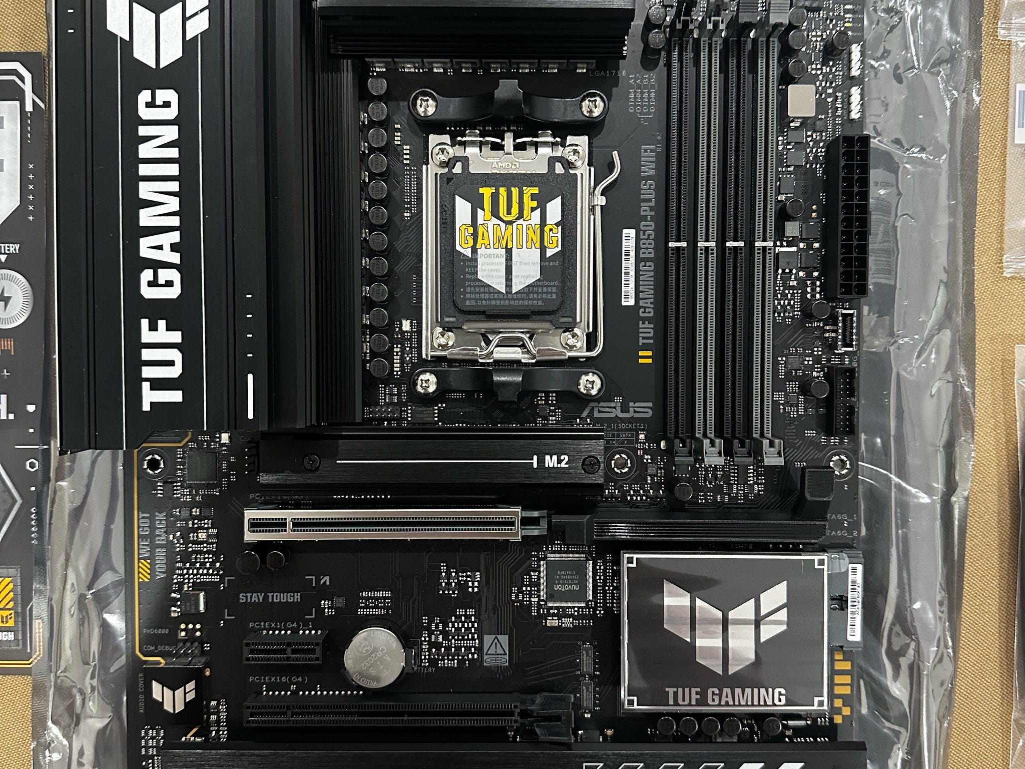 ASUS TUF Gaming B850-PLUS WiFi AM5 ATX (tested, works)