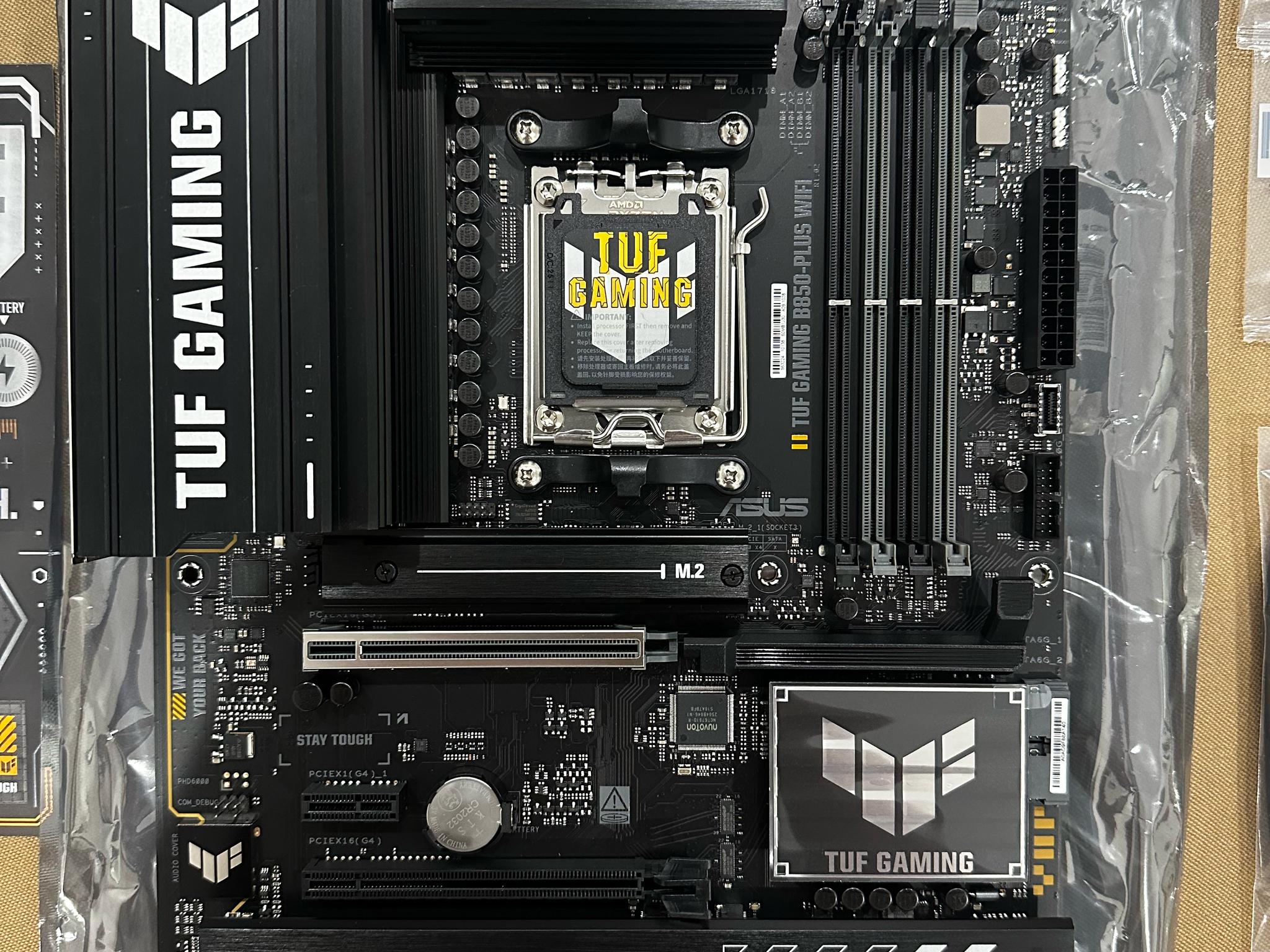 ASUS TUF Gaming B850-PLUS WiFi AM5 ATX (tested, works)