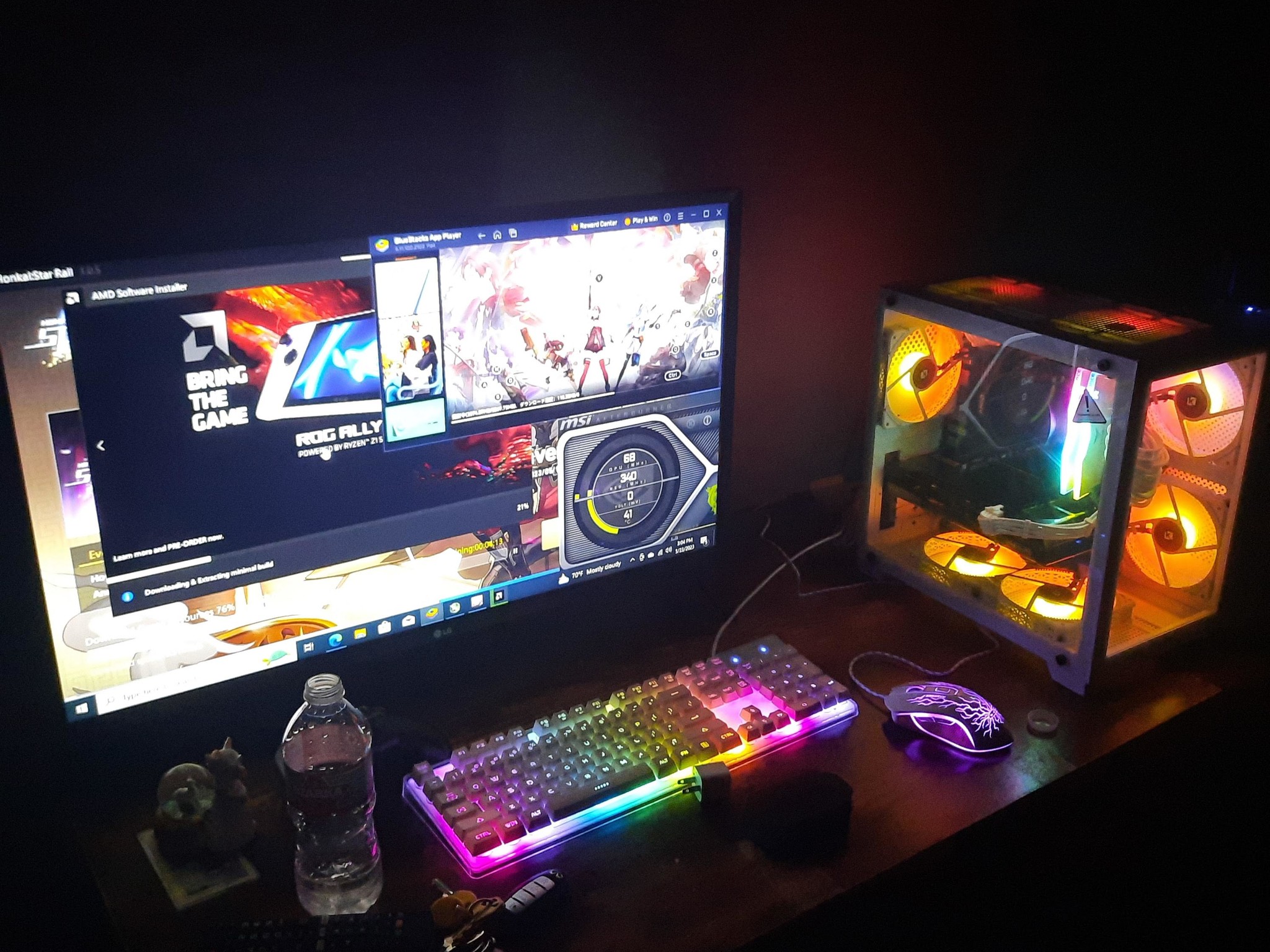 ✨Dream PC✨ All white Custom Build AMD Ryzen 5600X 6 core 12 threads 32 gb ram 1 tb ssd 7 120mm fans