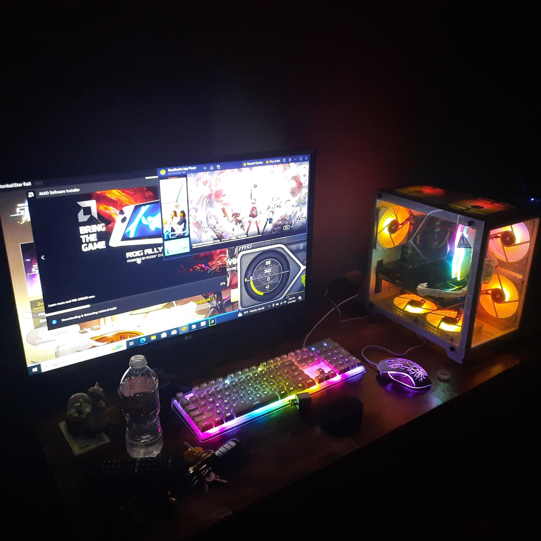 ✨Dream PC✨ All white Custom Build AMD Ryzen 5600X 6 core 12 threads 32 gb ram 1 tb ssd 7 120mm fans