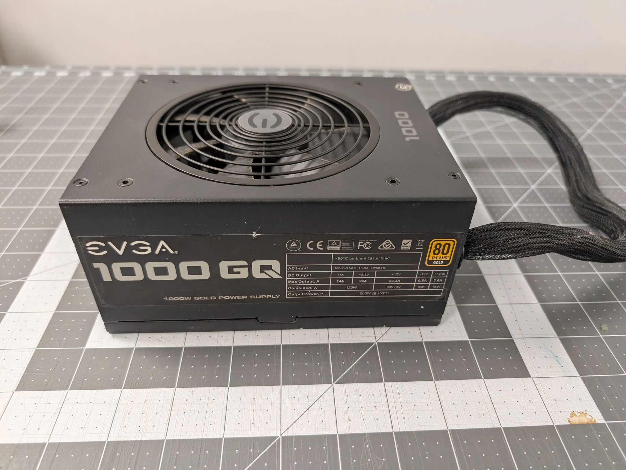 EVGA 1000w GQ 80+ Gold PSU Power Supply