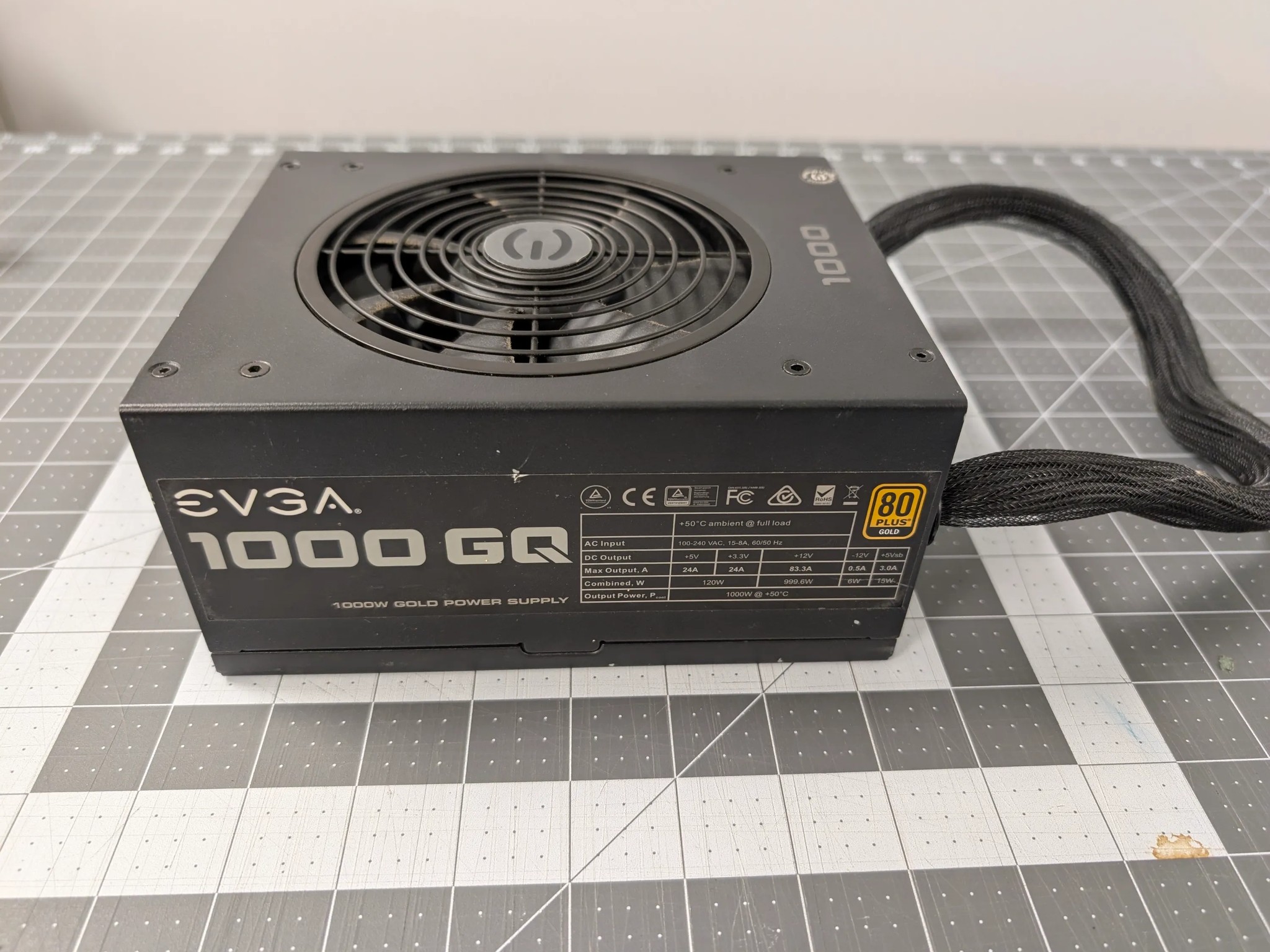 EVGA 1000w GQ 80+ Gold PSU Power Supply