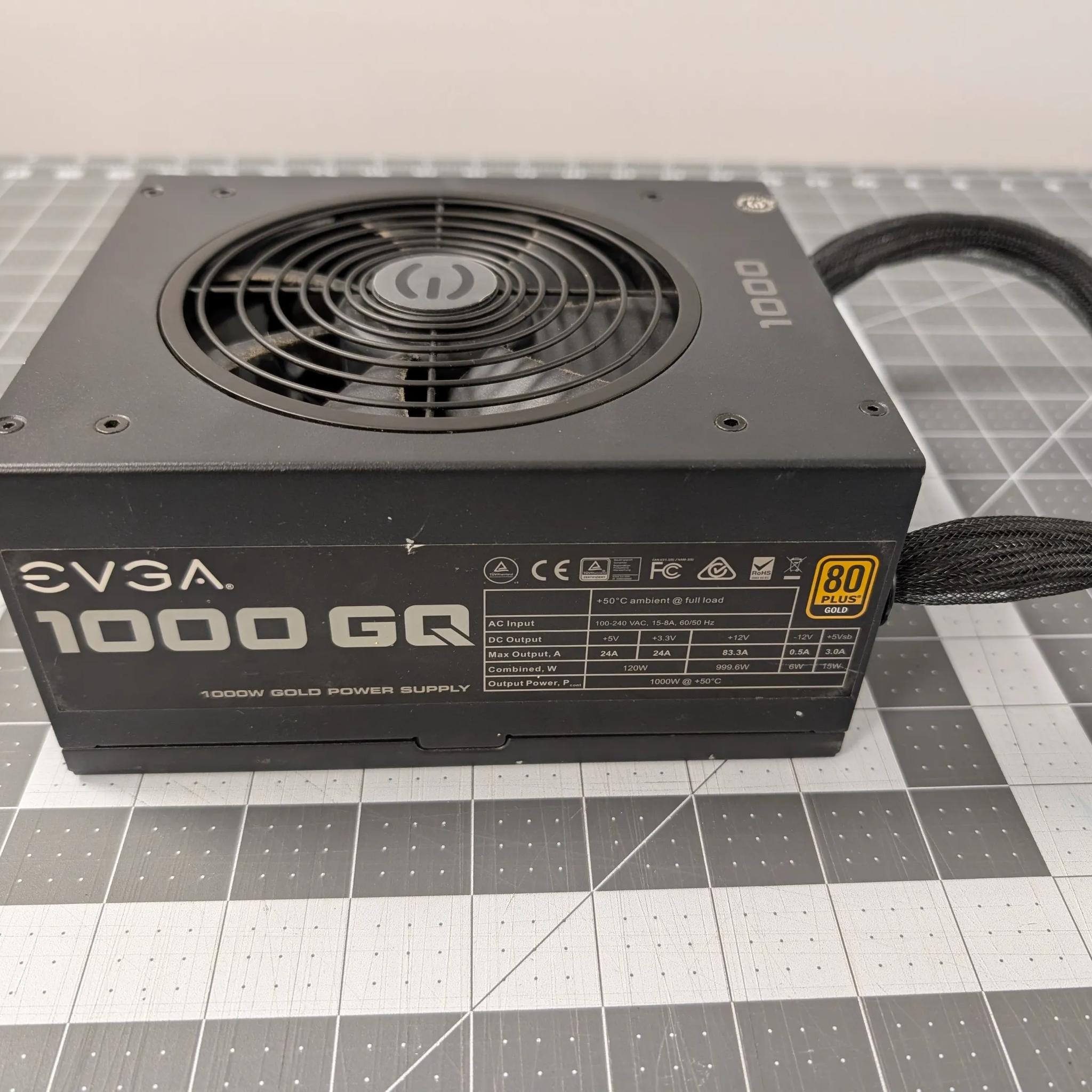 EVGA 1000w GQ 80+ Gold PSU Power Supply