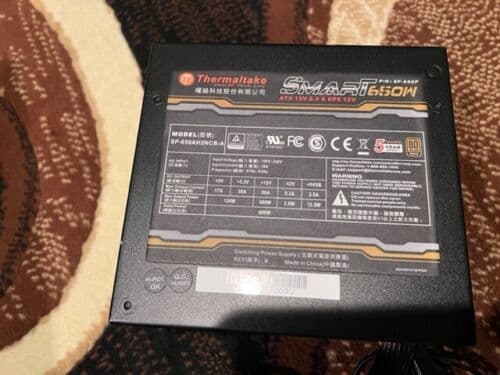 Thermaltake SMART 650 Watt Power Supply 80 Plus Bronze