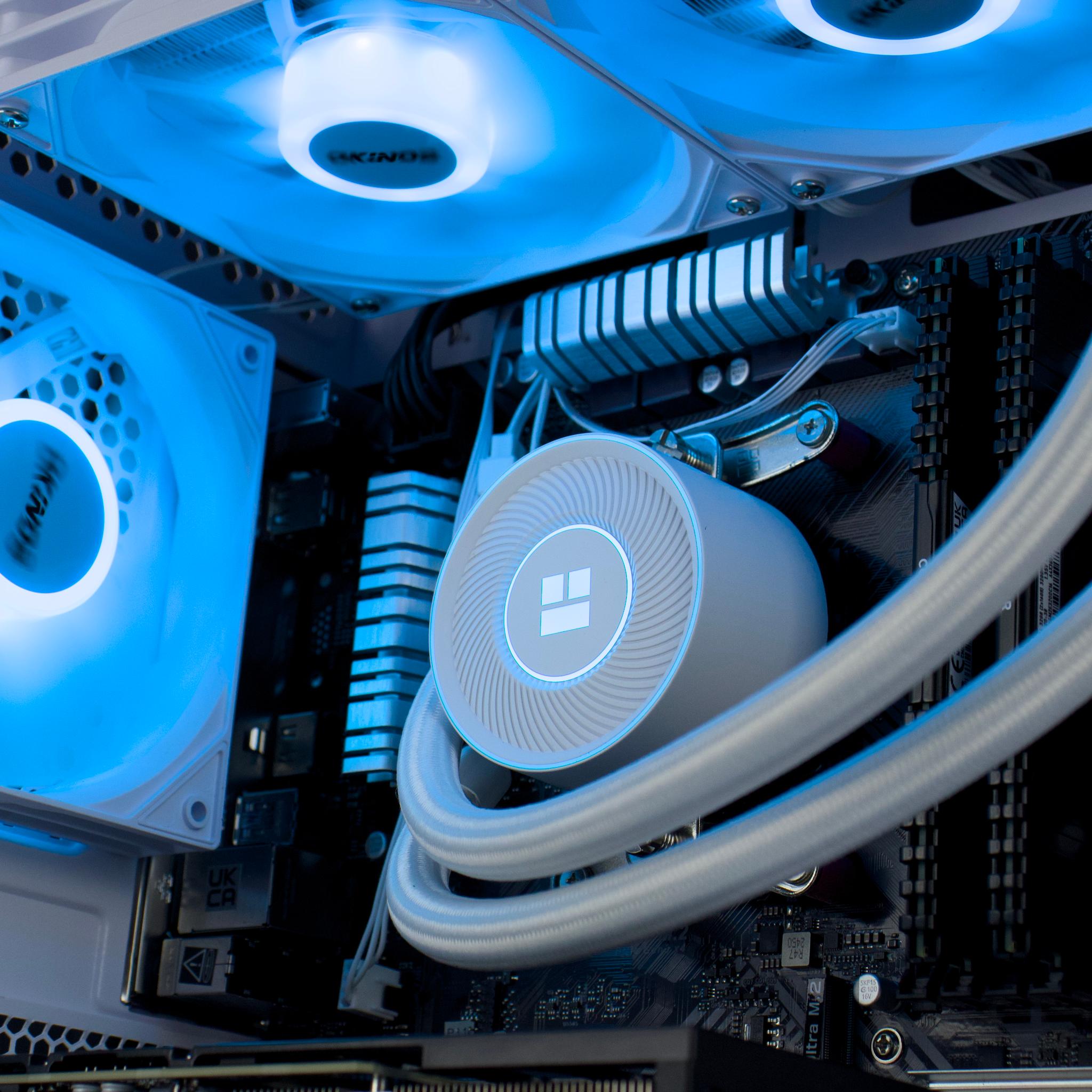 🧊❄️🧊 White Gaming PC – RTX 5060 TI, Ryzen 7 5700X, 32GB RAM, 1TB SSD - WiFi 🧊❄️🧊
