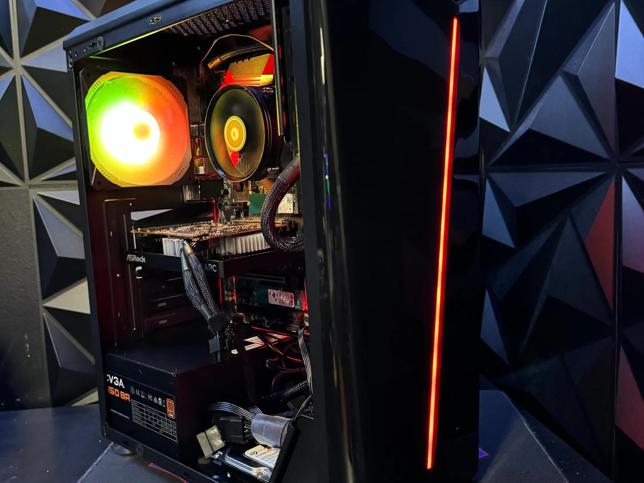 𖥔Black Budget Bomber𖥔 i5 6500|Intel Arc 380 | 16 GB DDR4 𖥔 Tusker Build 6580