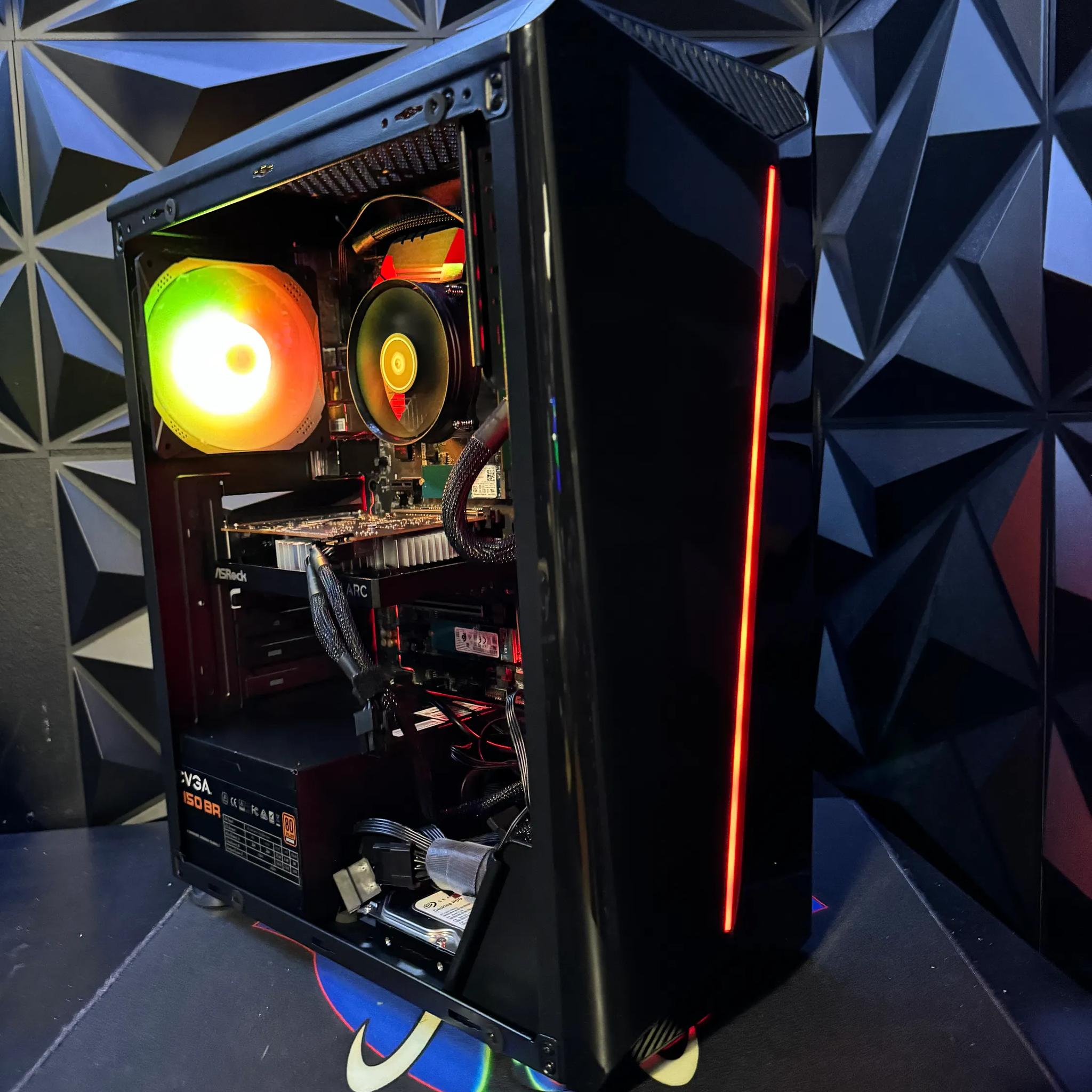 𖥔Black Budget Bomber𖥔 i5 6500|Intel Arc 380 | 16 GB DDR4 𖥔 Tusker Build 6580