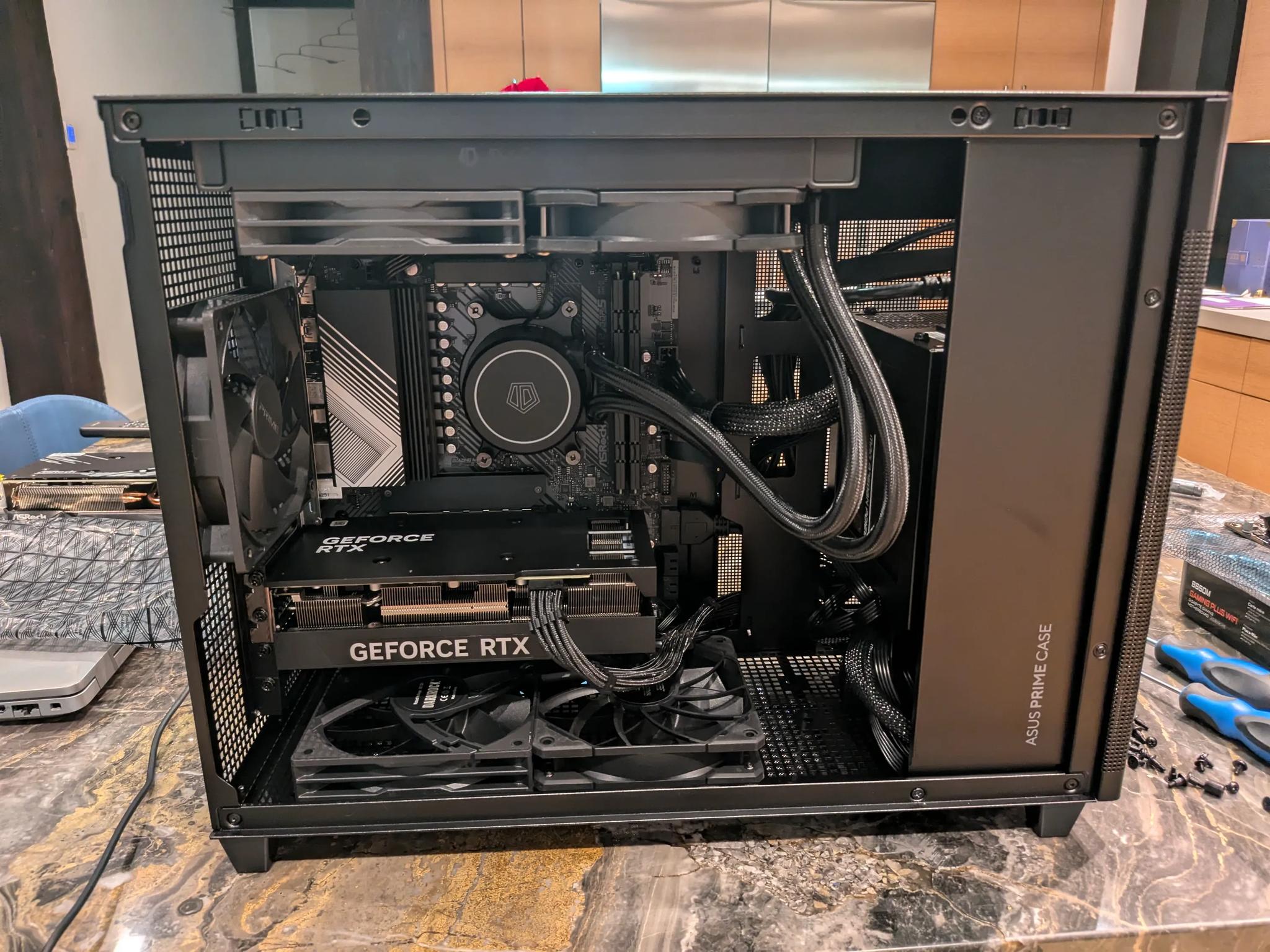 Blackout Liquid Cooled Gaming PC - Ryzen 7600X3D, RTX 4070, 32 GB DDR5, 2 TB
