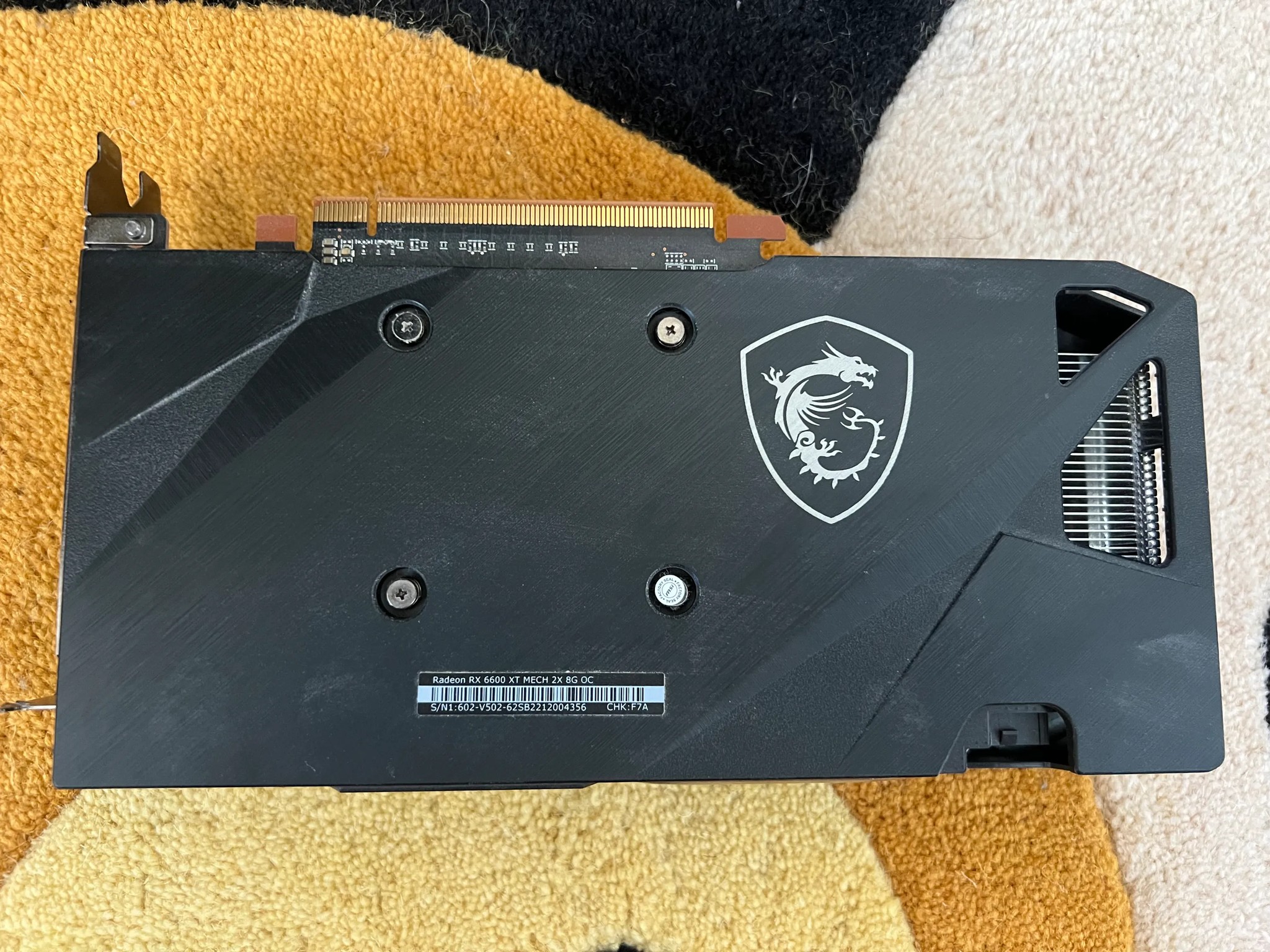 MSI Radeon RX 6600 XT MECH 2X OC 8GB GDDR6 Graphics Card