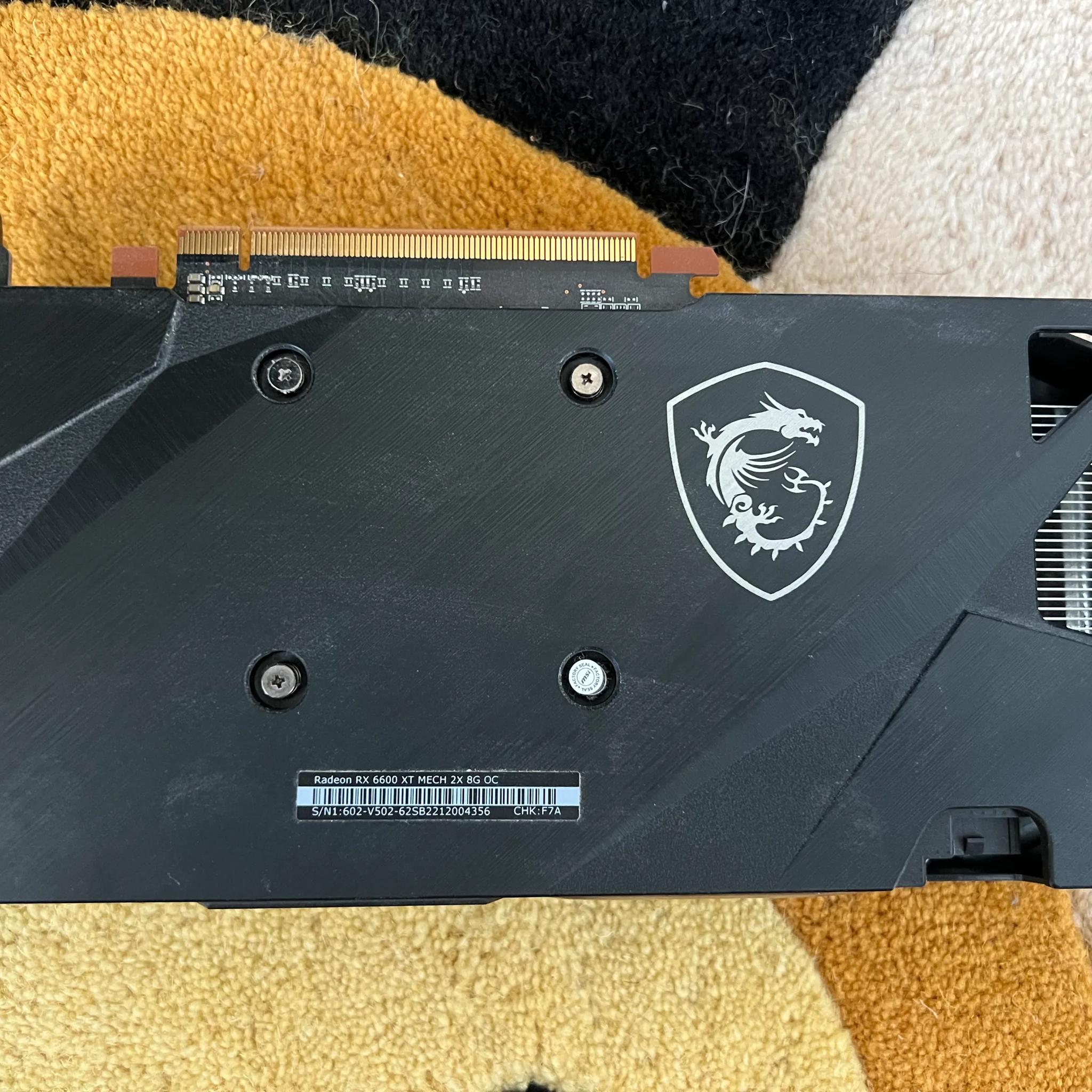 MSI Radeon RX 6600 XT MECH 2X OC 8GB GDDR6 Graphics Card