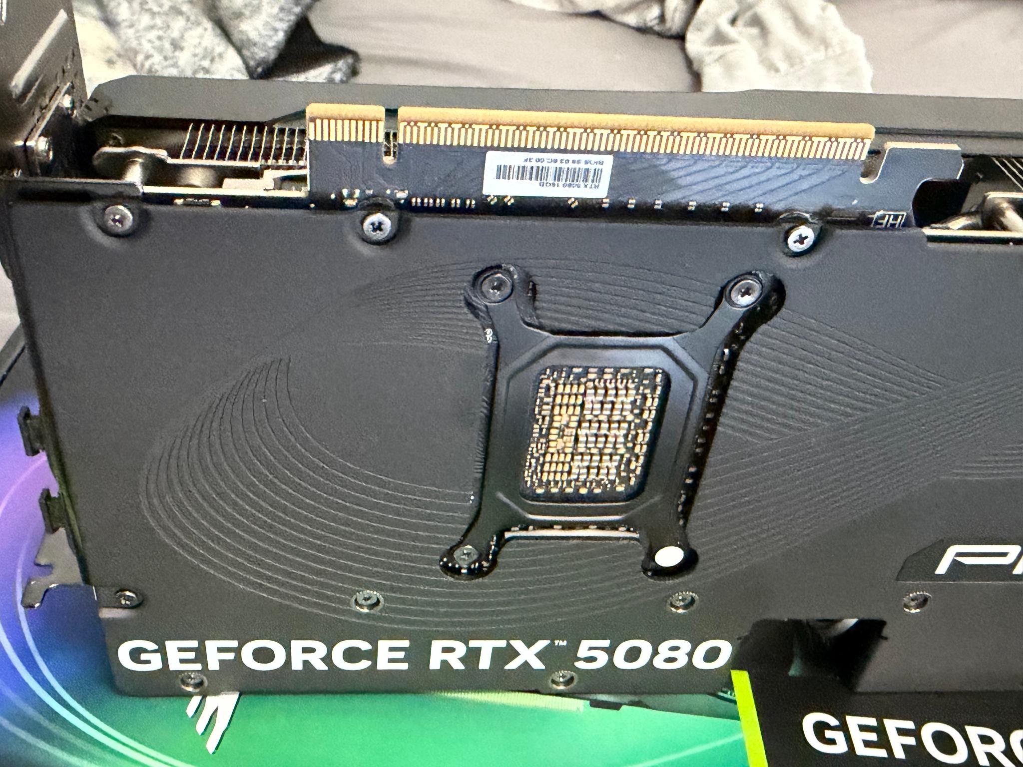 PNY GeForce RTX 5080 ARGB EPIC-X RGB Overclocked Triple Fan - Image 5