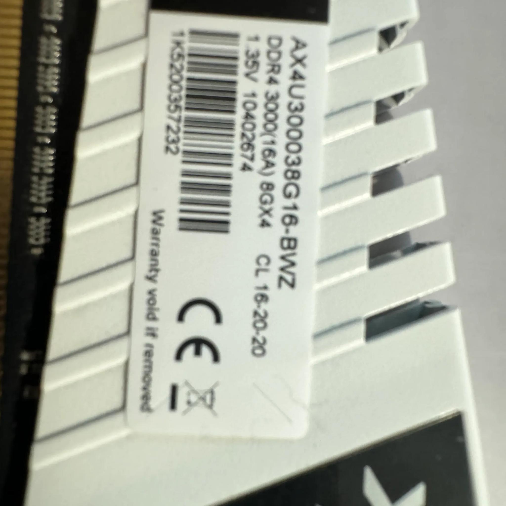ADATA XPG 3000 MHz 8 gb DDR4 Memory Ram stick