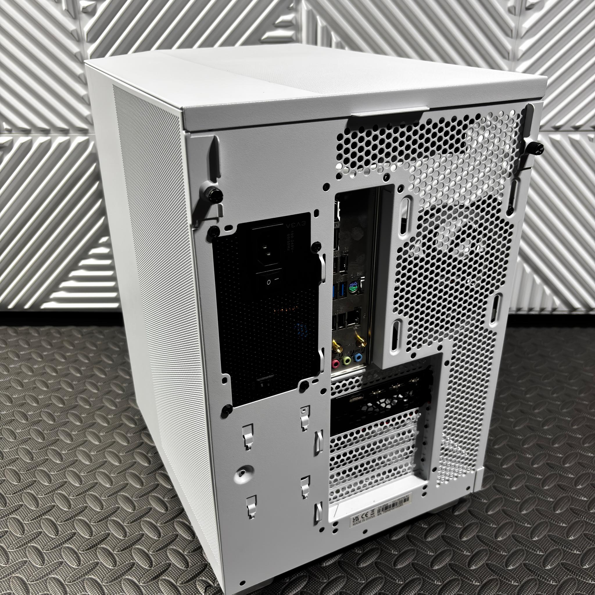 White RGB Gaming PC | RTX 3080 FTW3 Ultra | Ryzen 5 7600 | 32GB DDR5 | NZXT H6 Flow