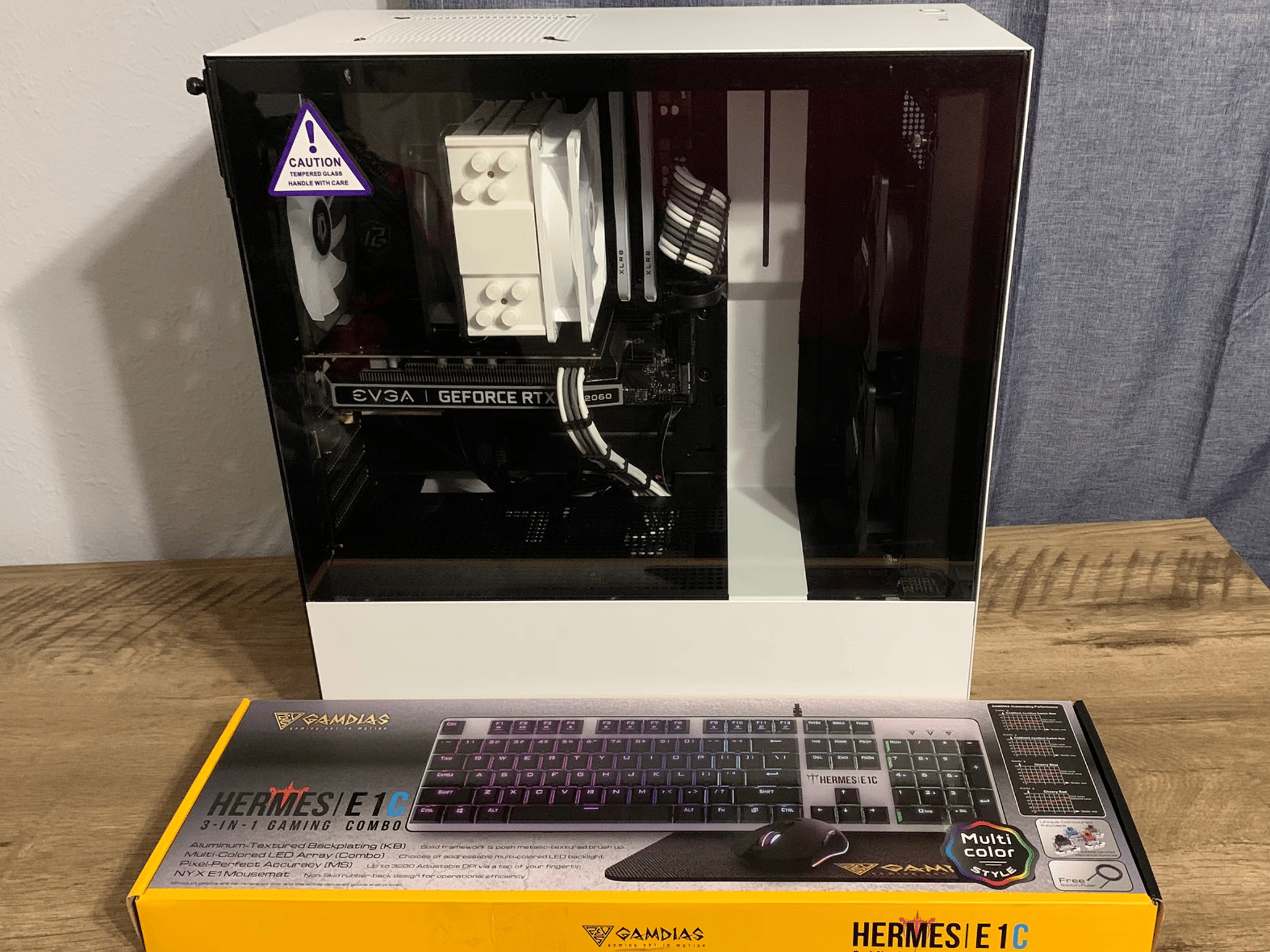 🔥 clean capable gaming/streaming/editing pc (clean argb white aesthetics built w/new parts) 🔥
