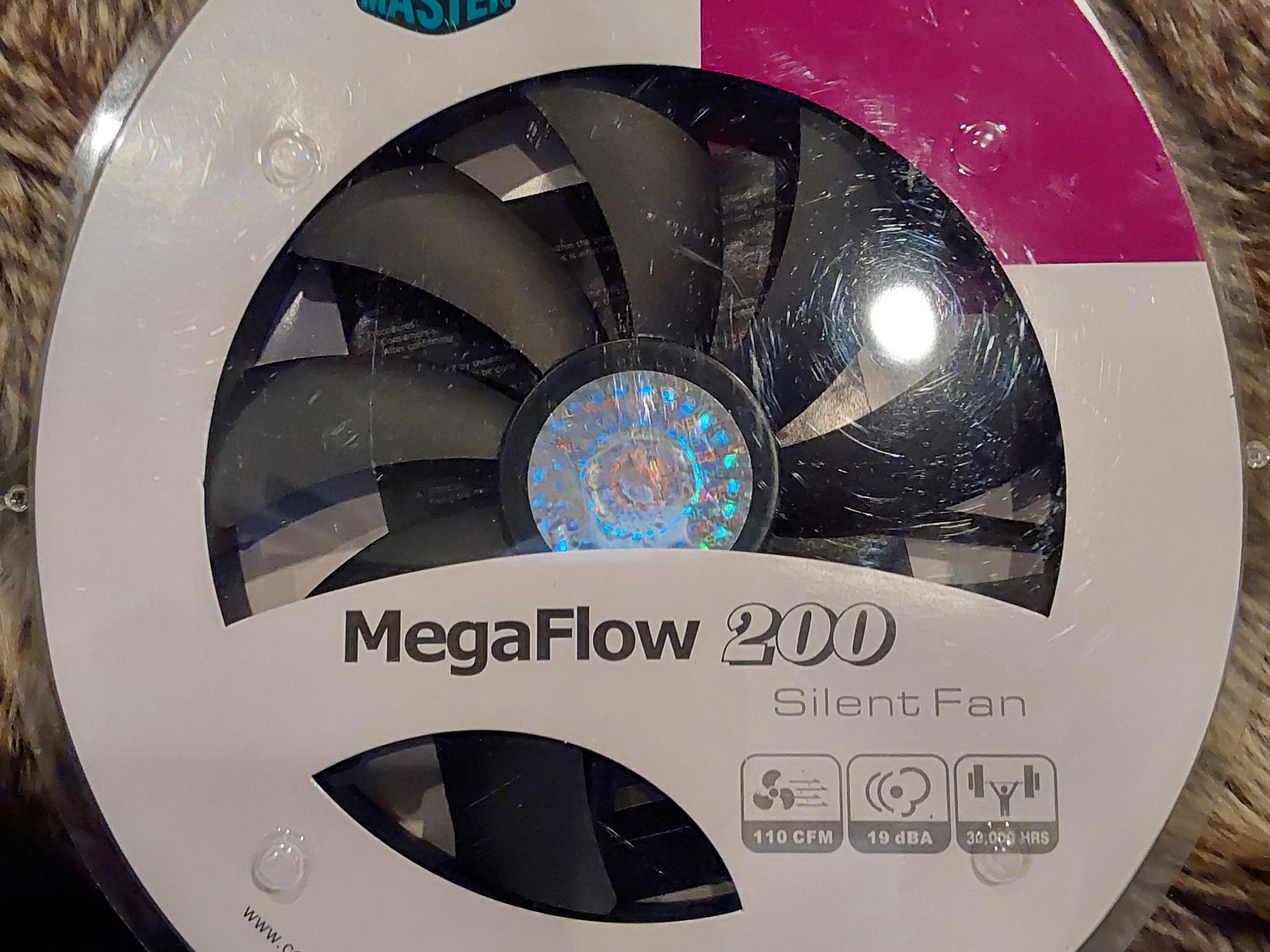 NEW COOLER MASTER MEGAFLOW 200mm SILENT CASE FAN