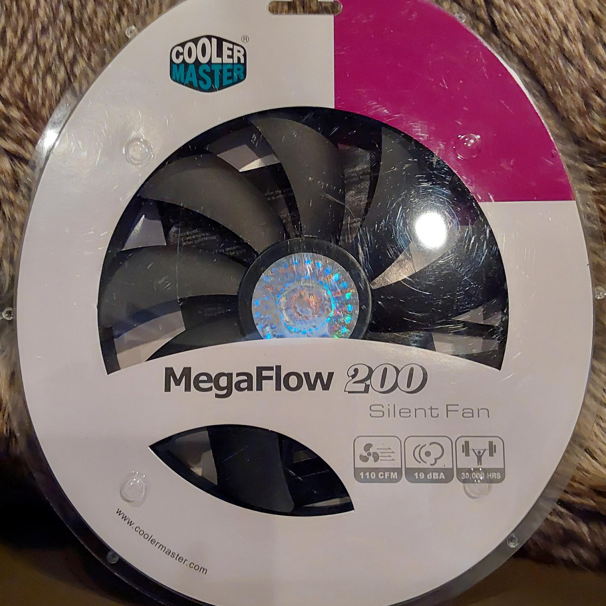 NEW COOLER MASTER MEGAFLOW 200mm SILENT CASE FAN