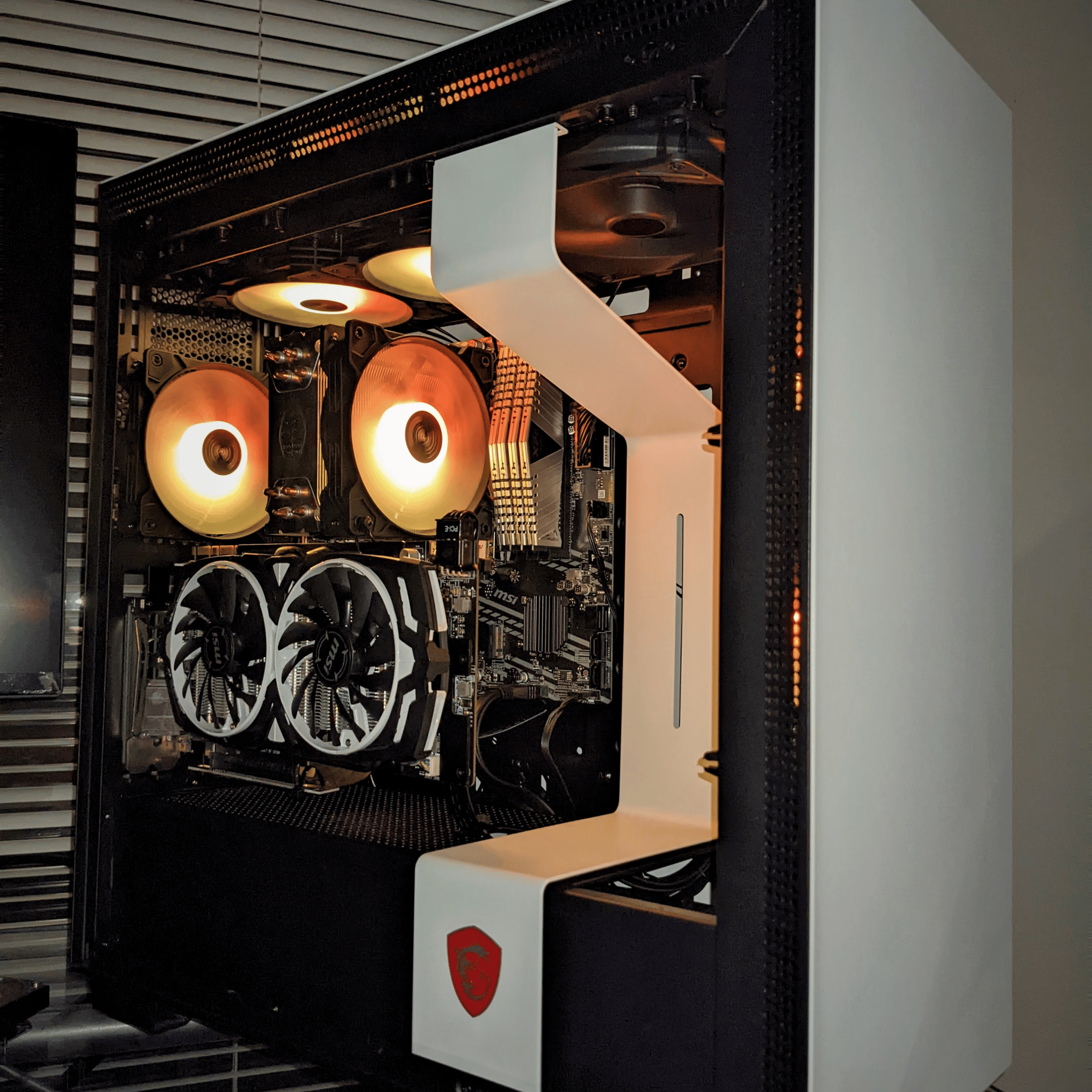 "Red Dragon" 15 sec bootup! Gaming PC GTX 1070 i5-10400 6c@4ghz 16gb DDR4-3000 NVME SSD Wifi/BT