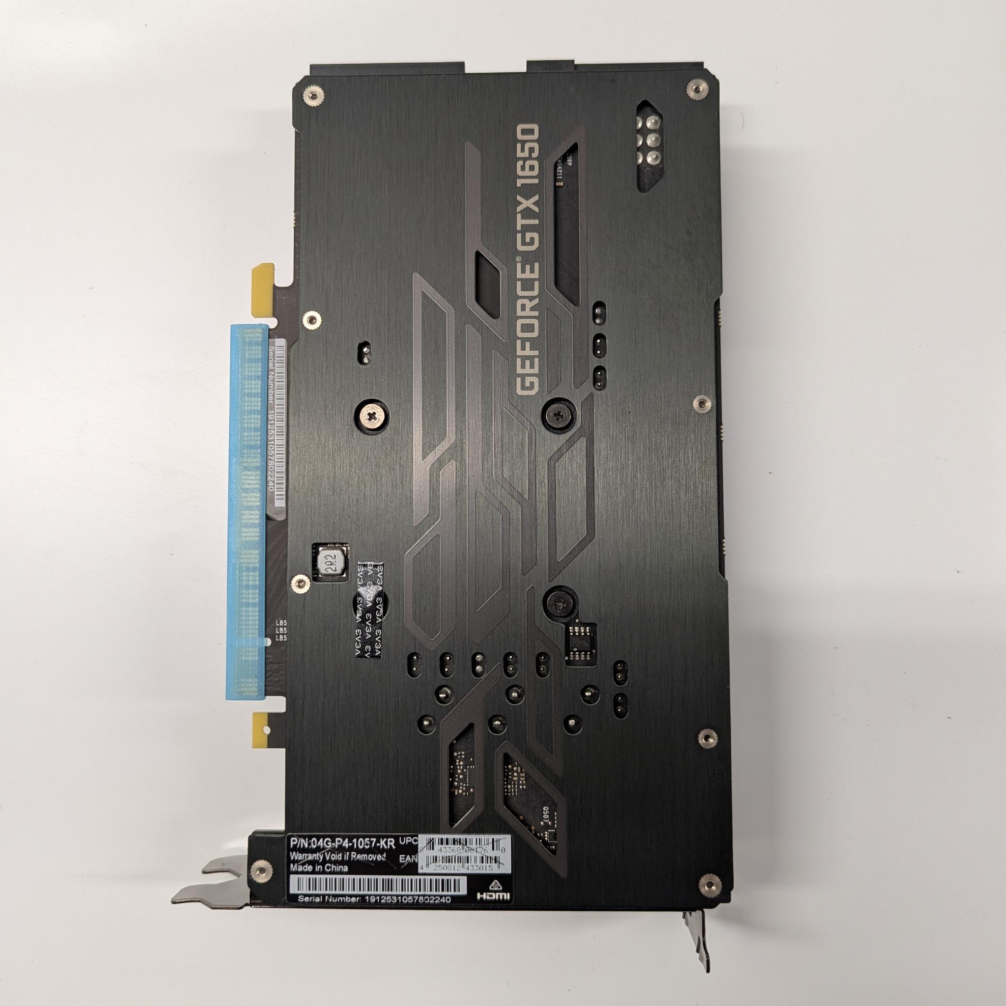 EVGA GeForce GTX 1650 SC ULTRA GAMING, 4GB GDDR5, Dual Fan, Metal Backplate