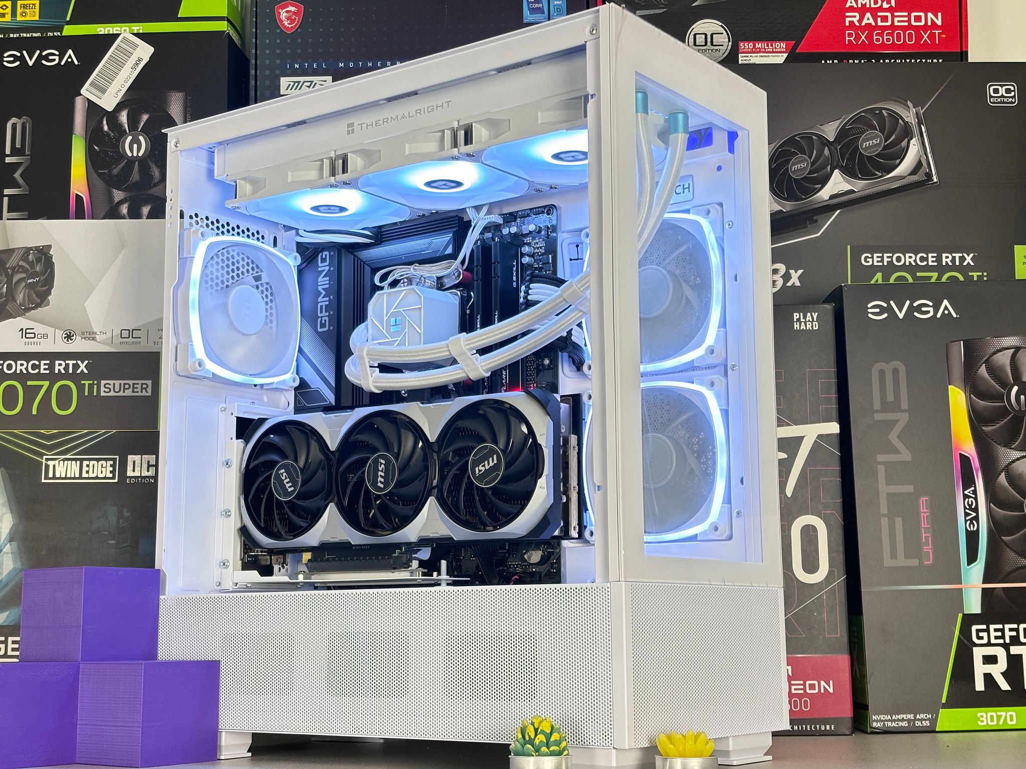 🌨️🌨️| RTX 4070 Ti 12GB| Ryzen 7 7700X | 32 GB DDR5 RAM | 2TB GEN 4 NVME SSD | Snow Cloud |