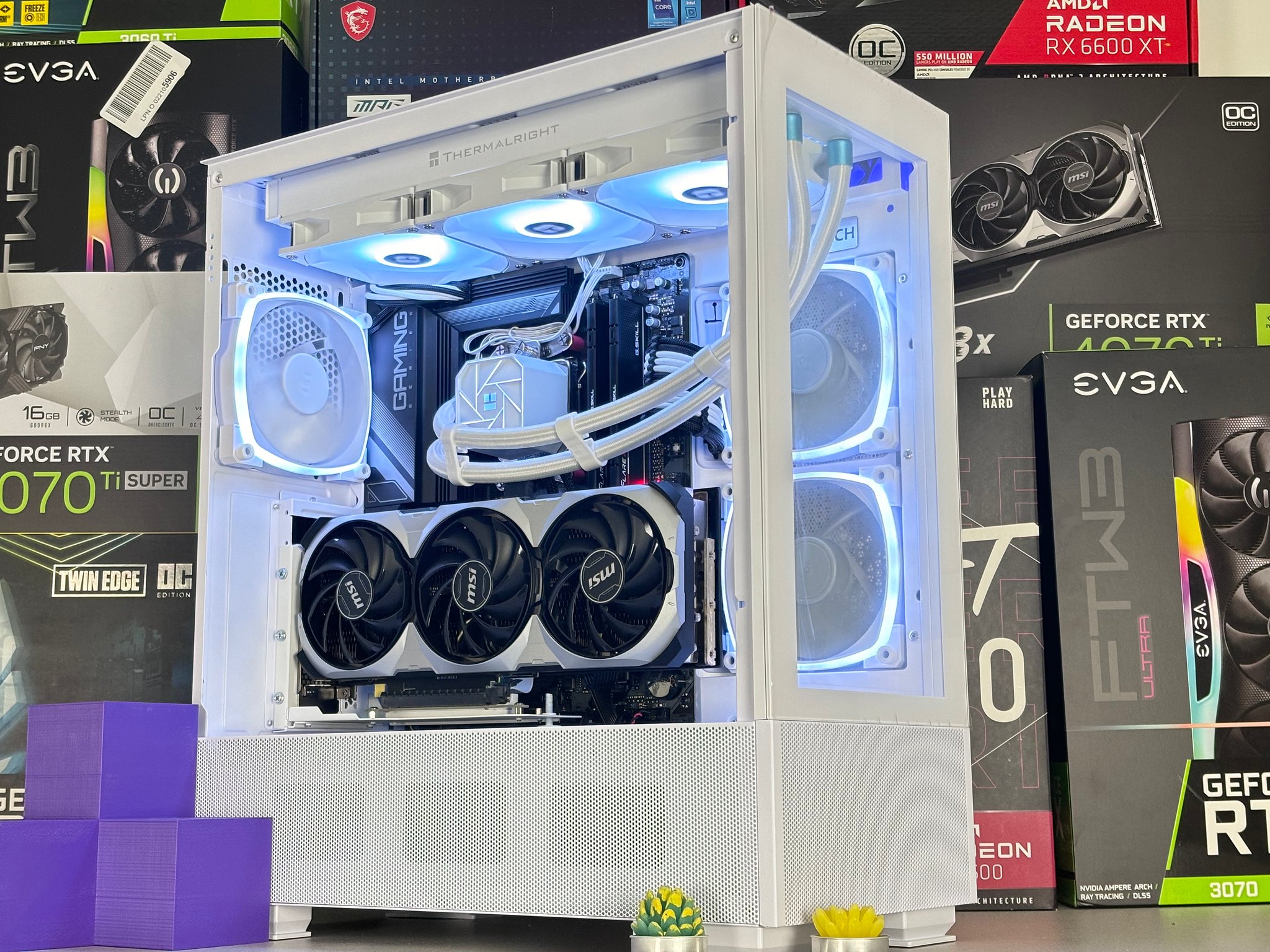 🌨️🌨️| RTX 4070 Ti 12GB| Ryzen 7 7700X | 32 GB DDR5 RAM | 2TB GEN 4 NVME SSD | Snow Cloud |