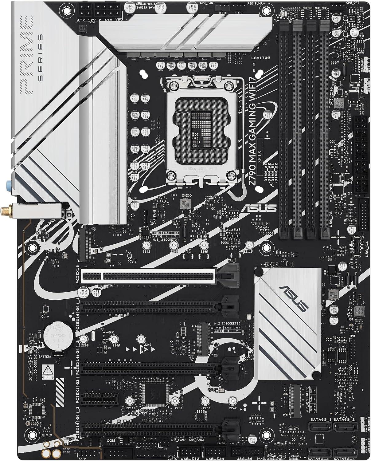 ASUS Z790 MAX GAMING WIFI7 Intel Z790 LGA 1700 ATX DDR5 Gaming Motherboard