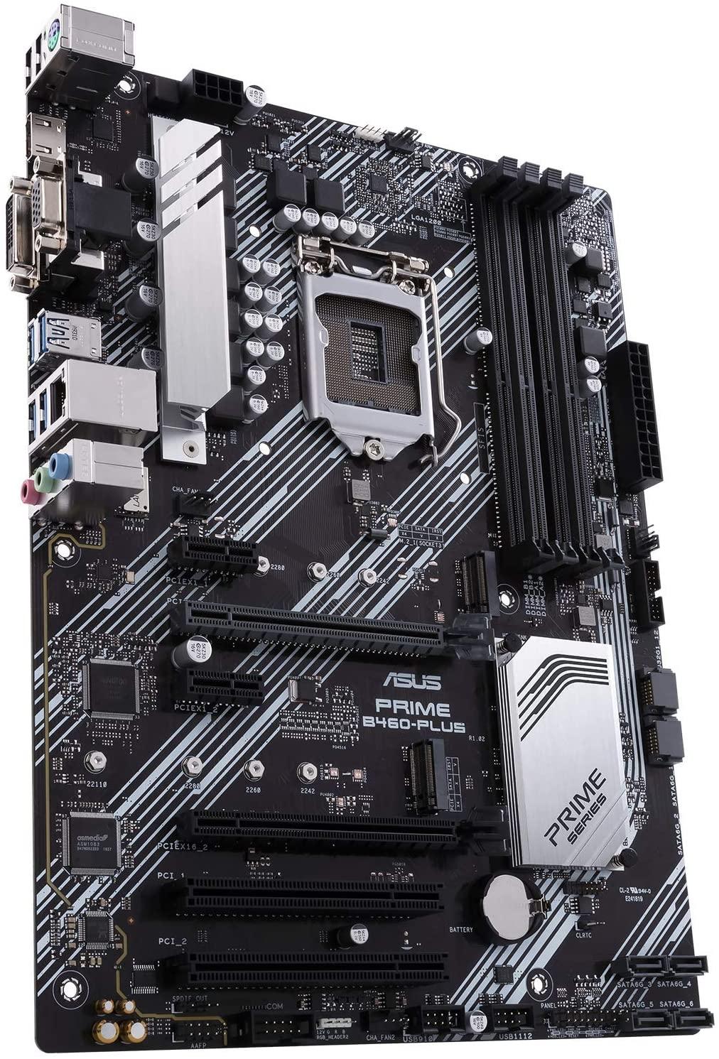 ASUS PRIME B460-PLUS Intel B460 LGA 1200 ATX DDR4 Desktop Motherboard