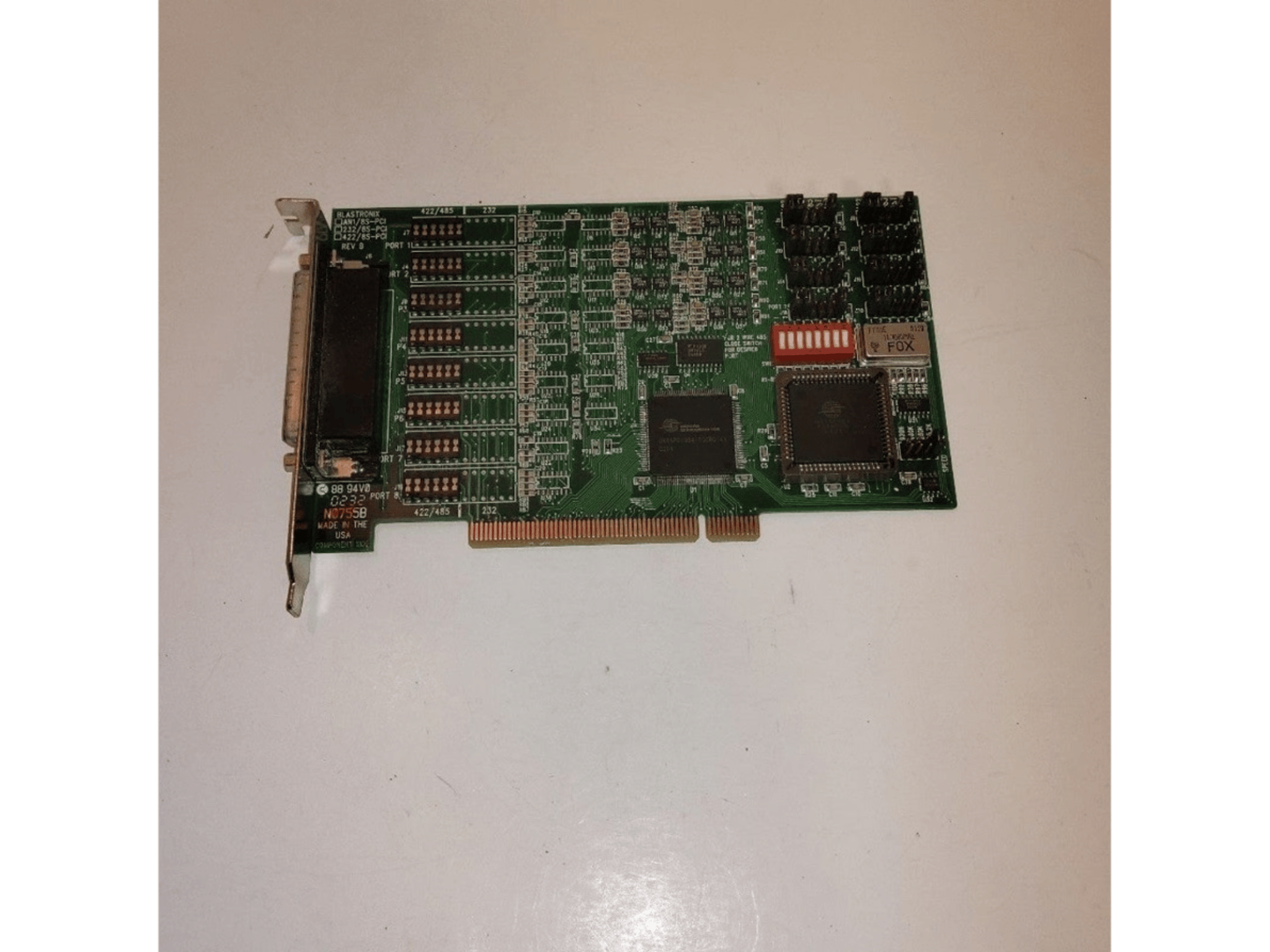 Blastronix 8 Port Serial Video Controller Card 422/8s-pci Computer Parts Retro