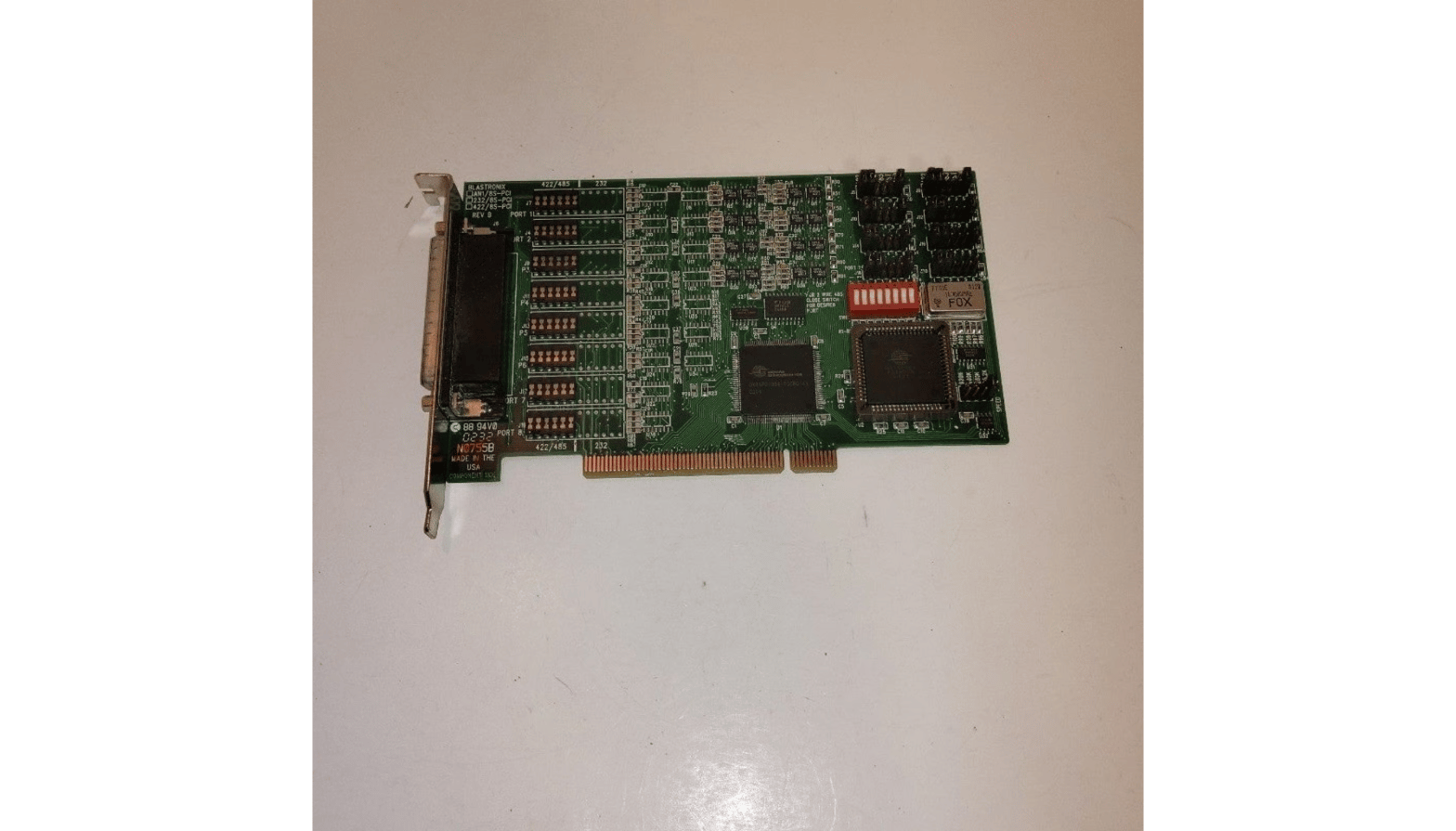 Blastronix 8 Port Serial Video Controller Card 422/8s-pci Computer Parts Retro