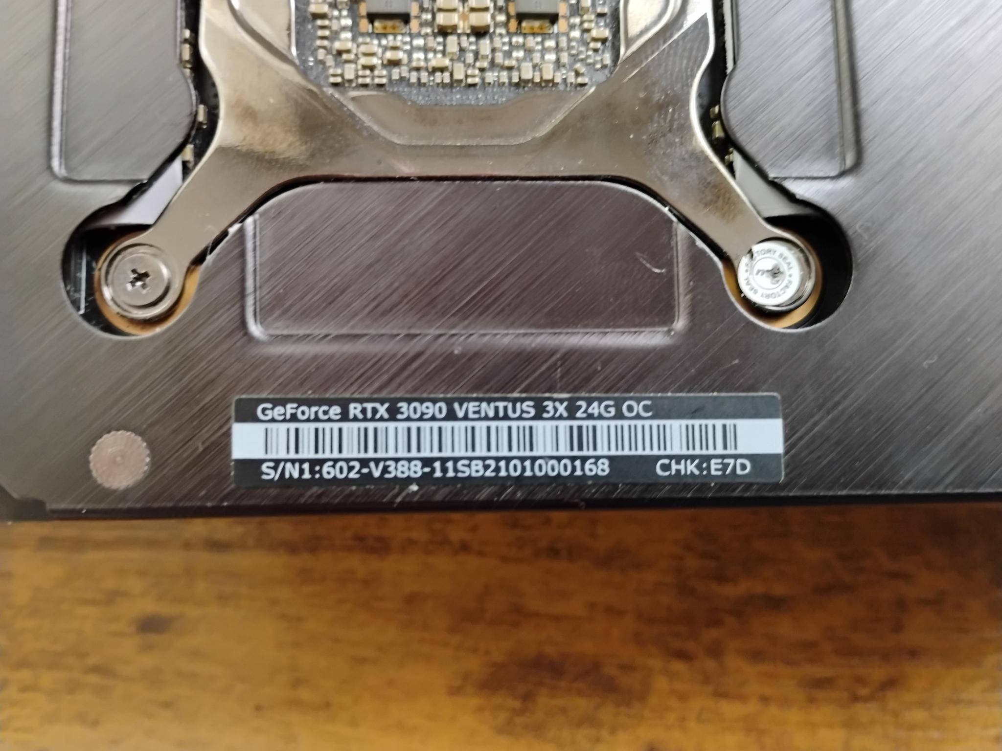 MSI RTX 3090 VENTUS 3X 24G OC